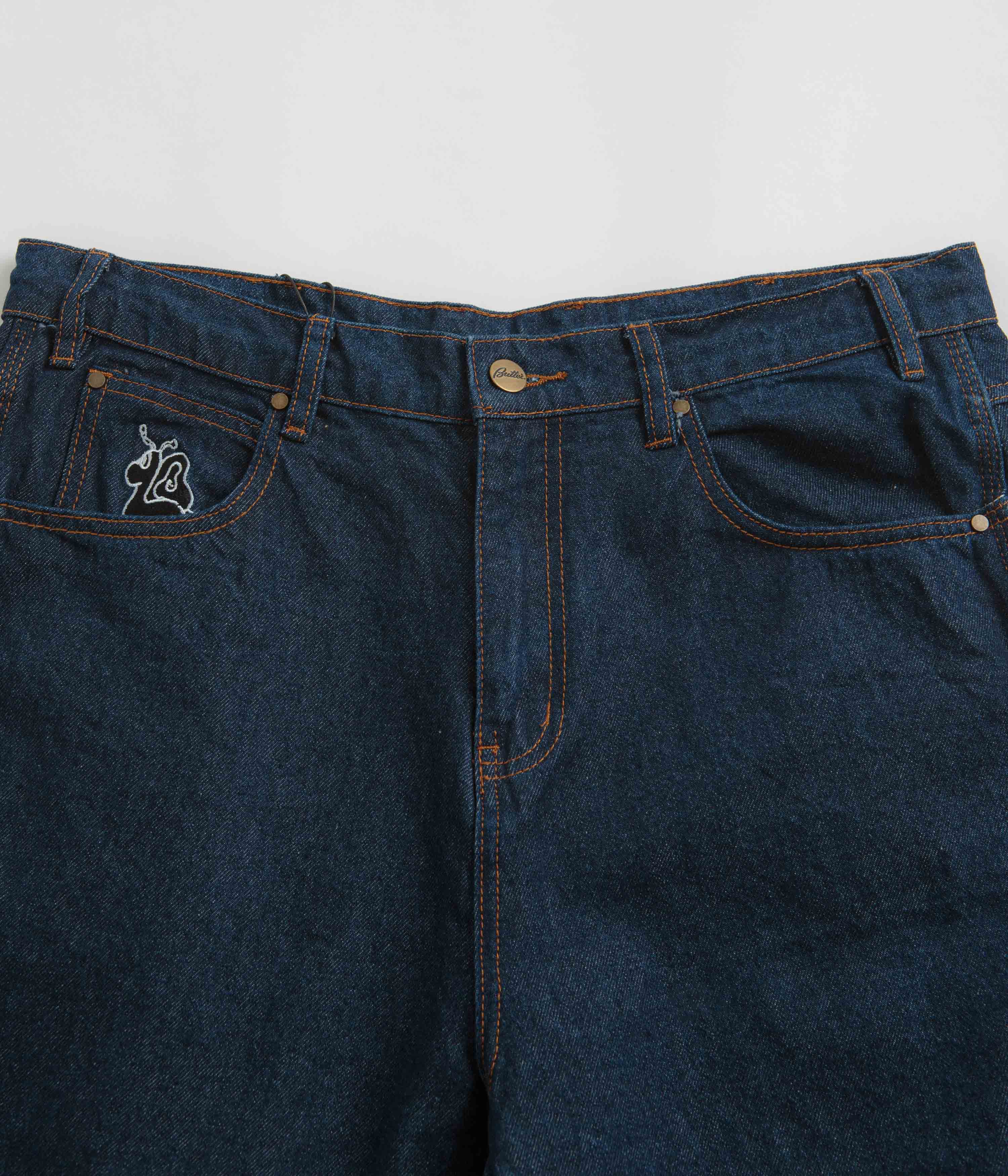 Butter Goods Critter Baggy Denim Shorts - Dark Indigo - Image 5