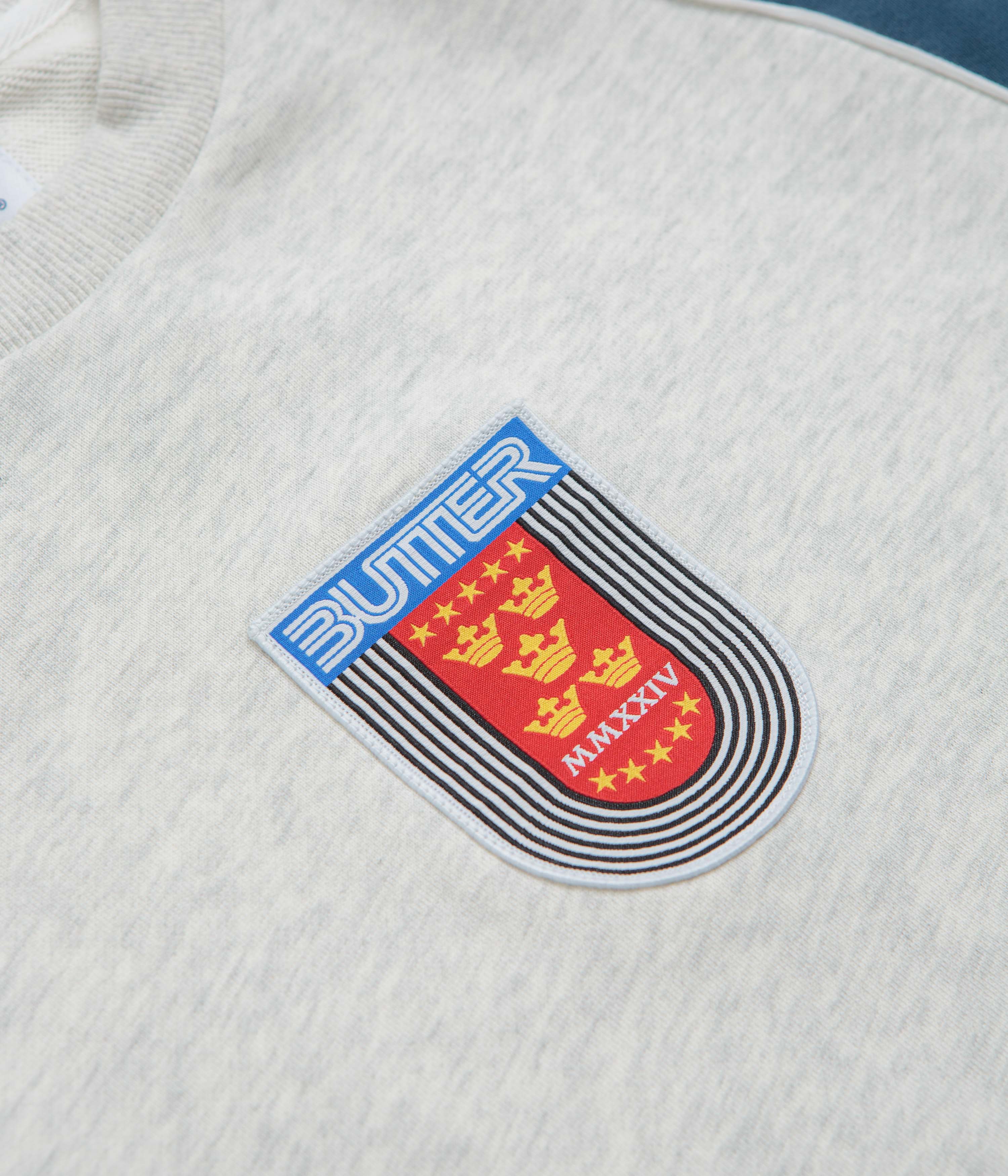 Butter Goods Crown Crewneck Sweatshirt - Ash - Image 3