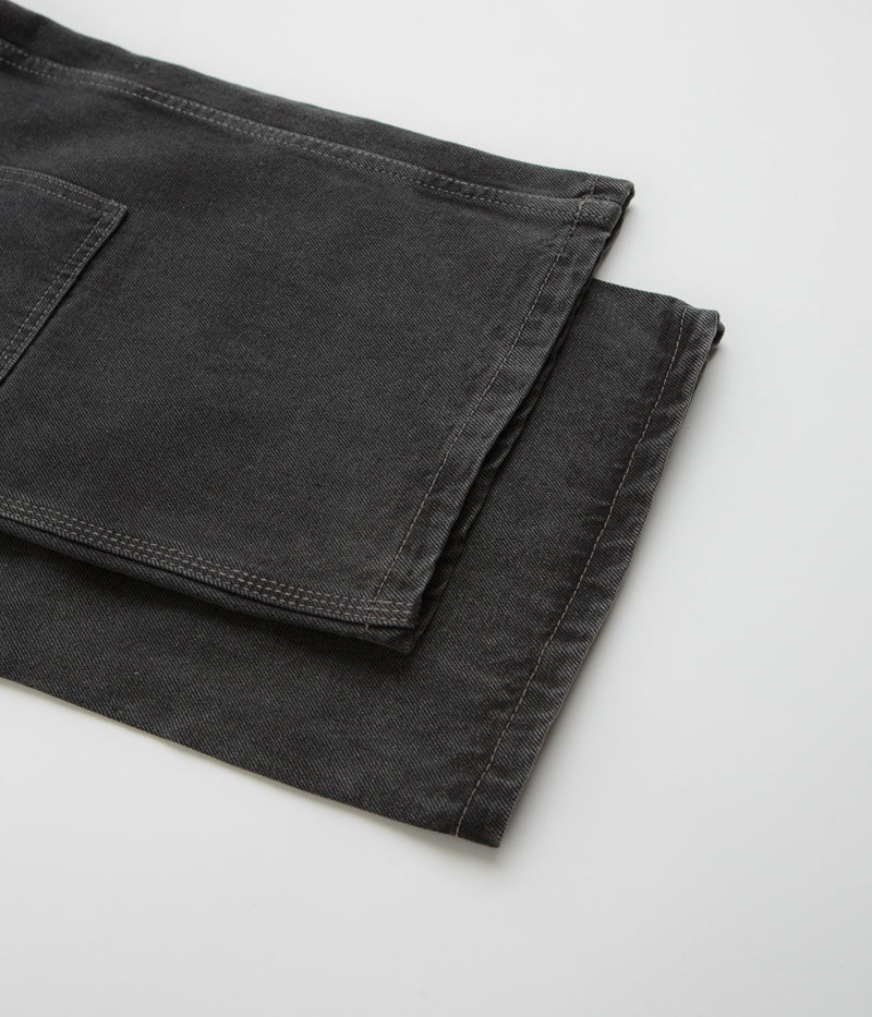 Butter Goods Davide Double Knee  Jeans - Washed Black - Image 9