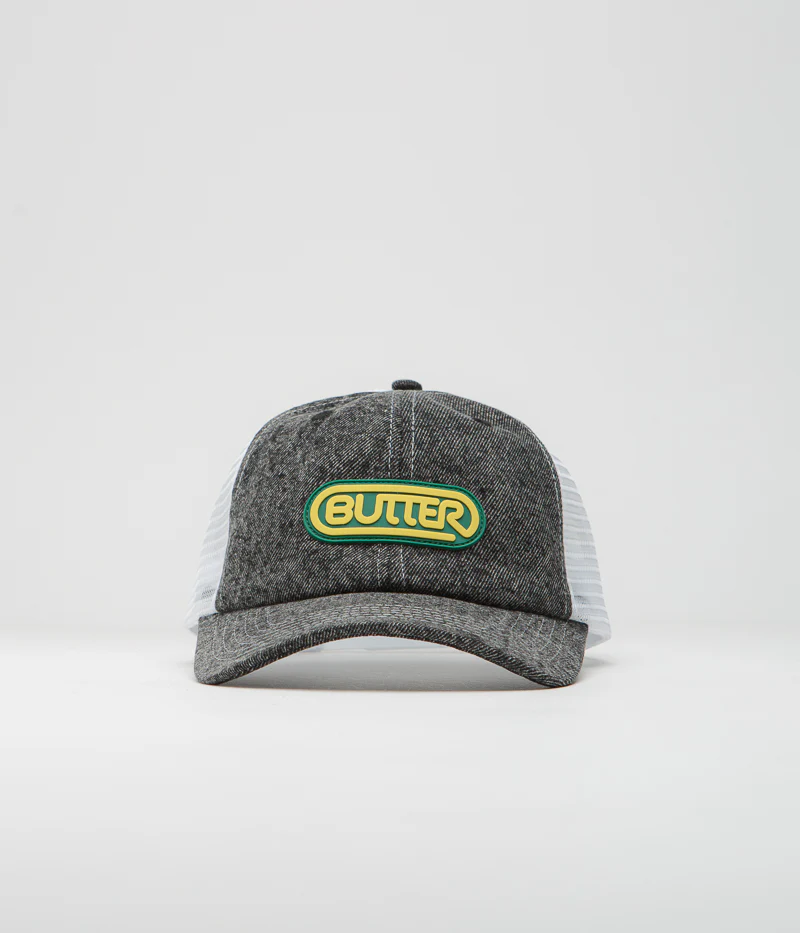 Butter Goods Denim Trucker Cap - Gun Metal - Image 2
