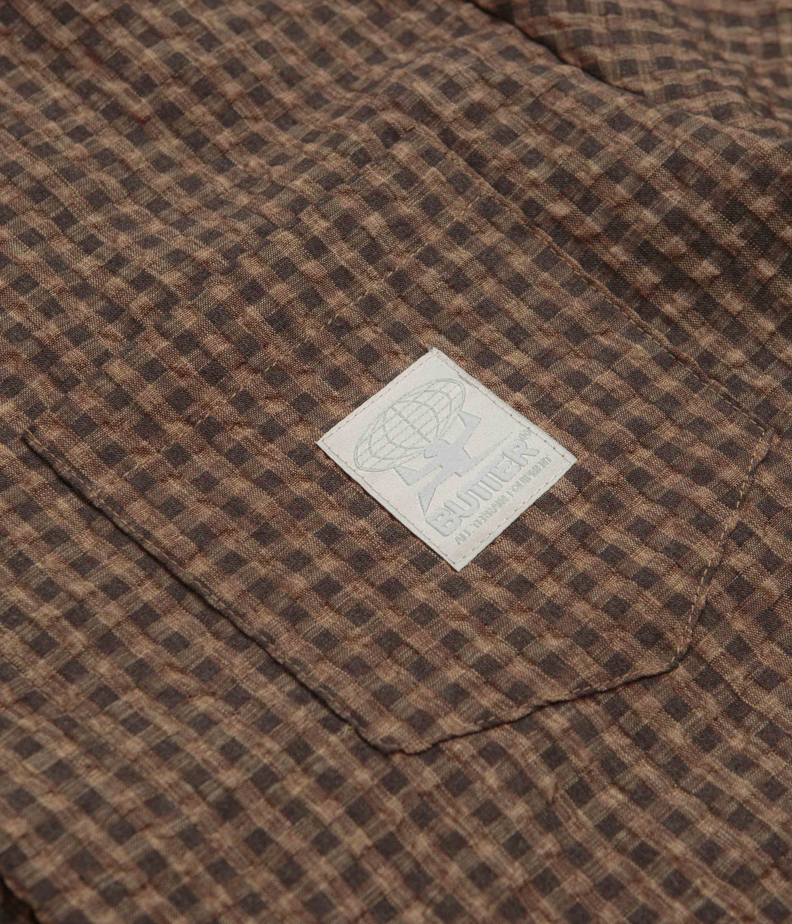 Butter Goods Equipment Short Sleeve Shirt - Brown - Image 3