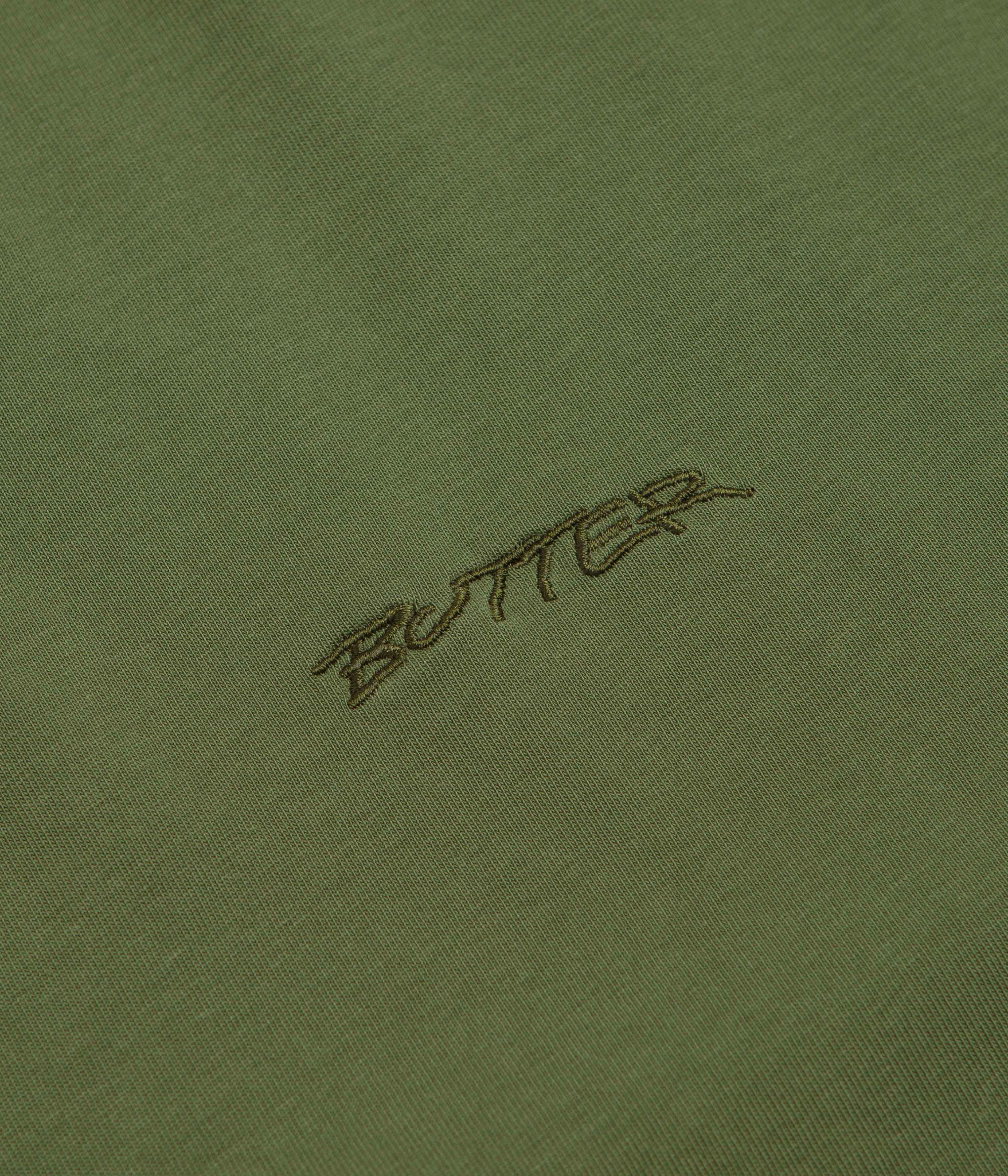 Butter Goods Inside Out T-Shirt - Washed Army - Image 3