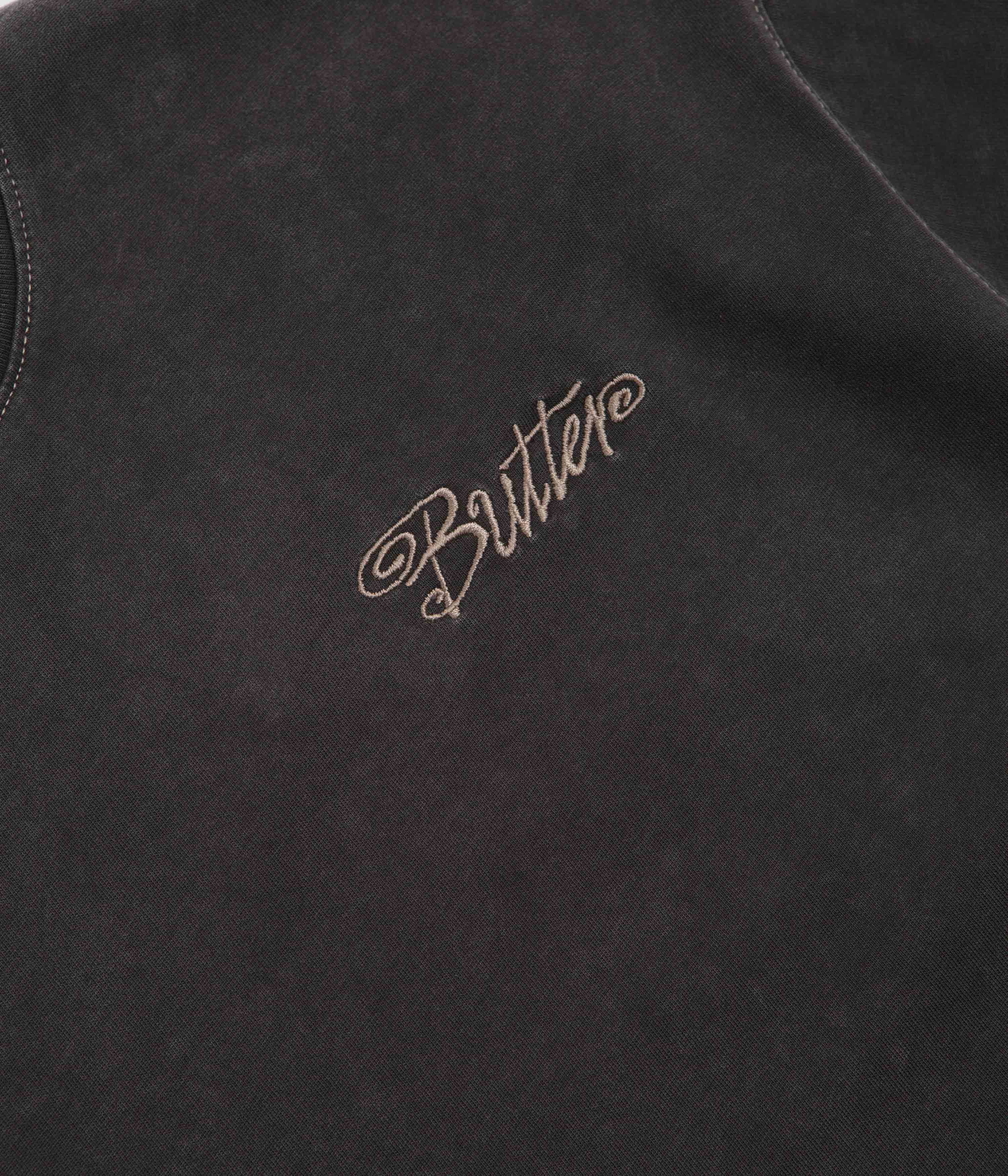 Butter Goods Jive Contrast T-Shirt - Washed Black - Image 2