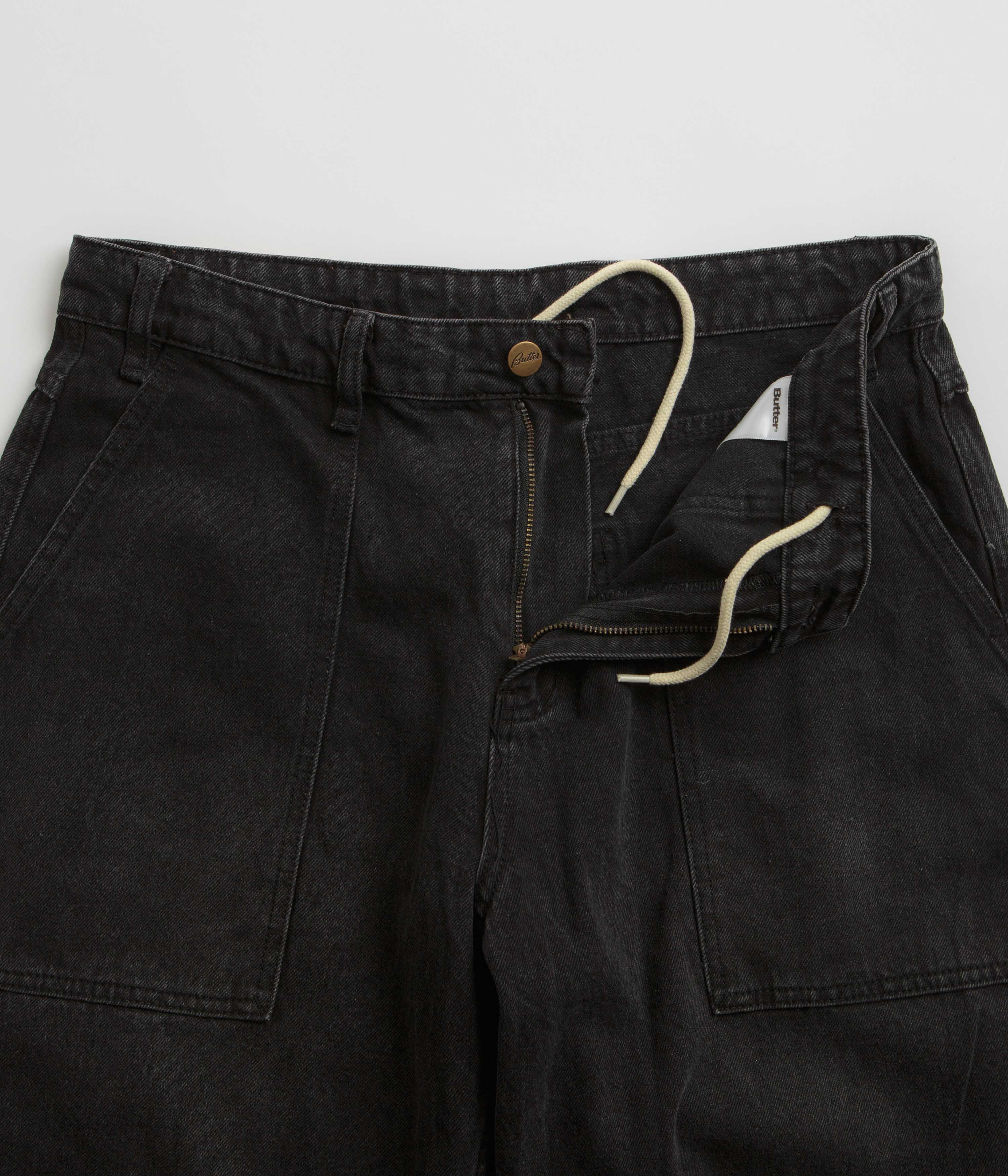 Butter Goods Patch Pocket Jeans - Faded Black - Image 5