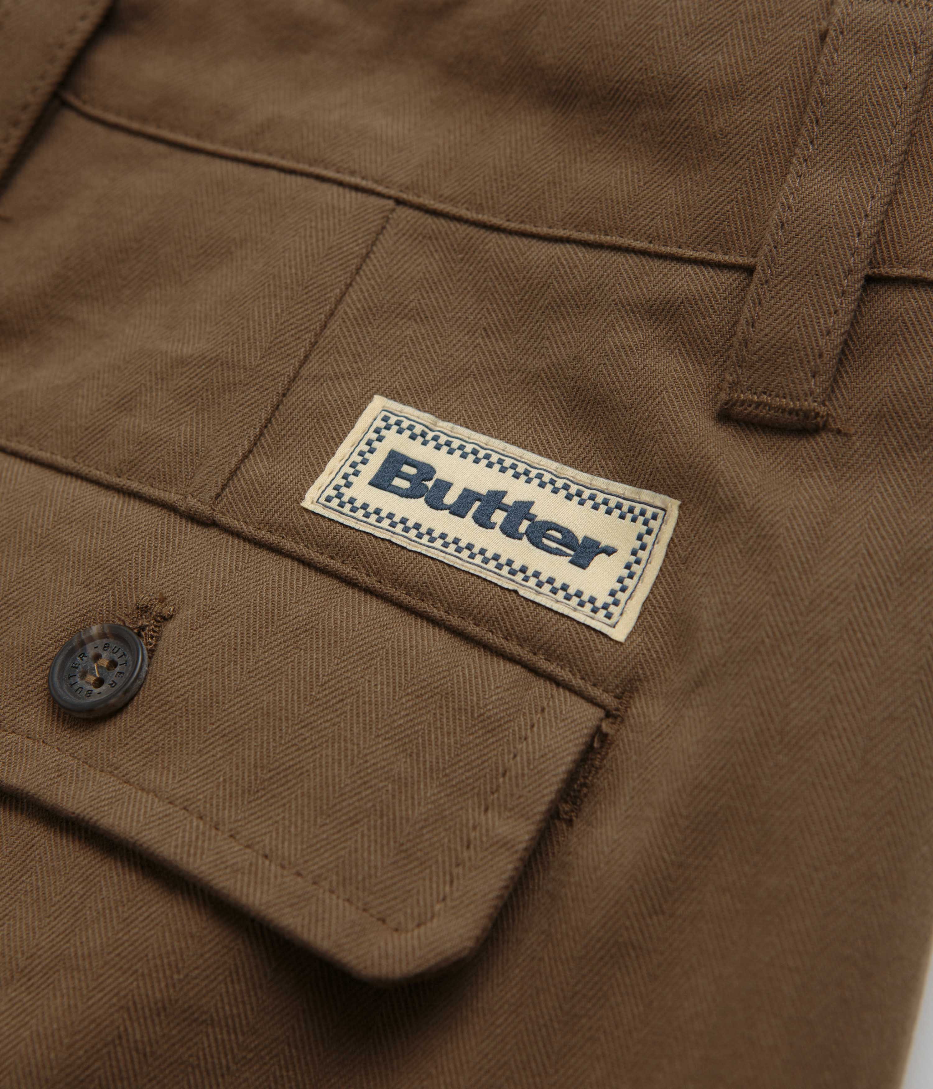 Butter Goods Pleated Trousers - Brown - Image 8