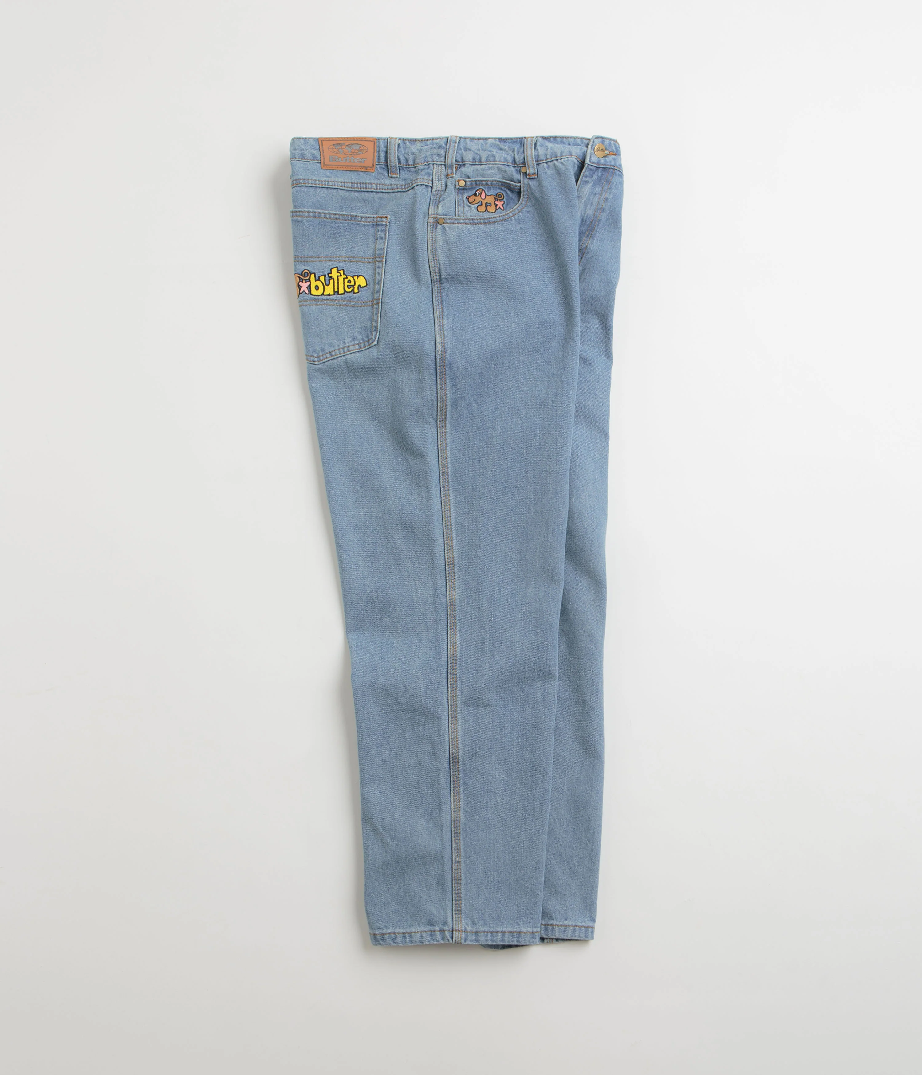 Butter Goods Pooch Relaxed Jeans - Washed Indigo - Image 2