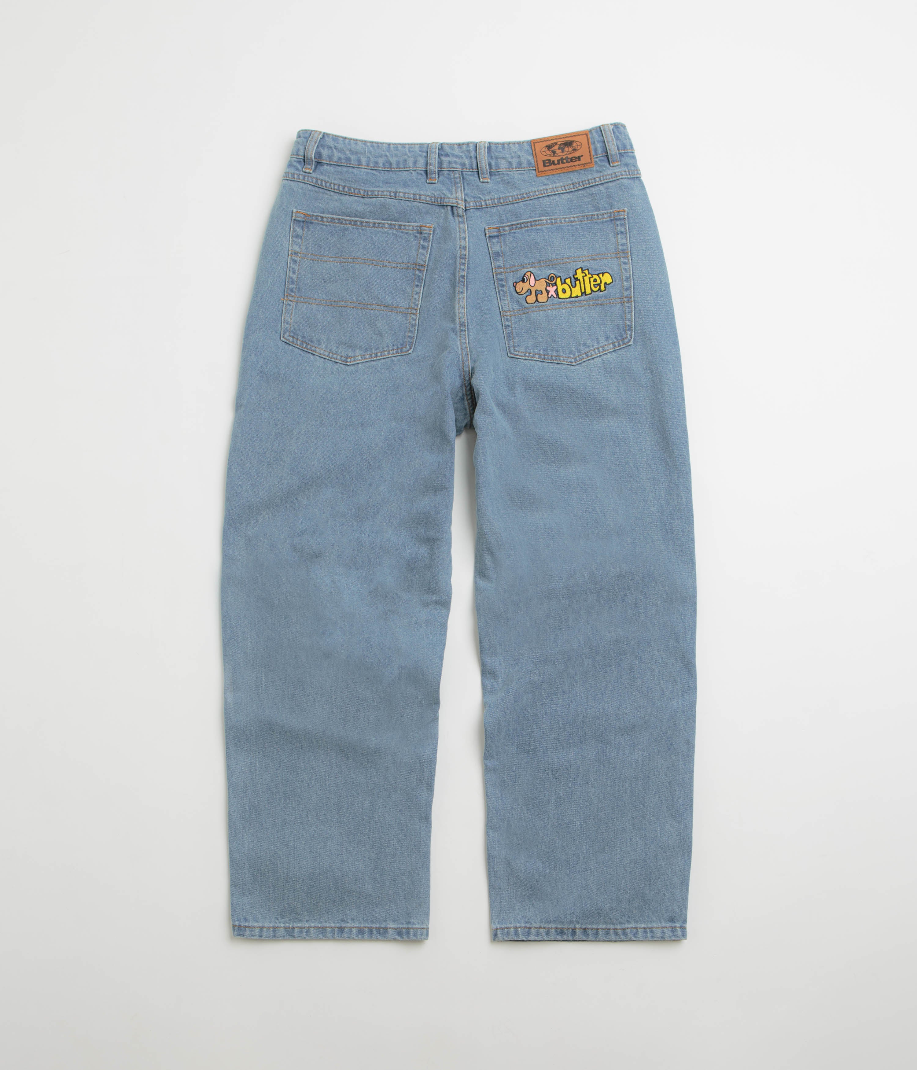 Butter Goods Pooch Relaxed Jeans - Washed Indigo - Image 3