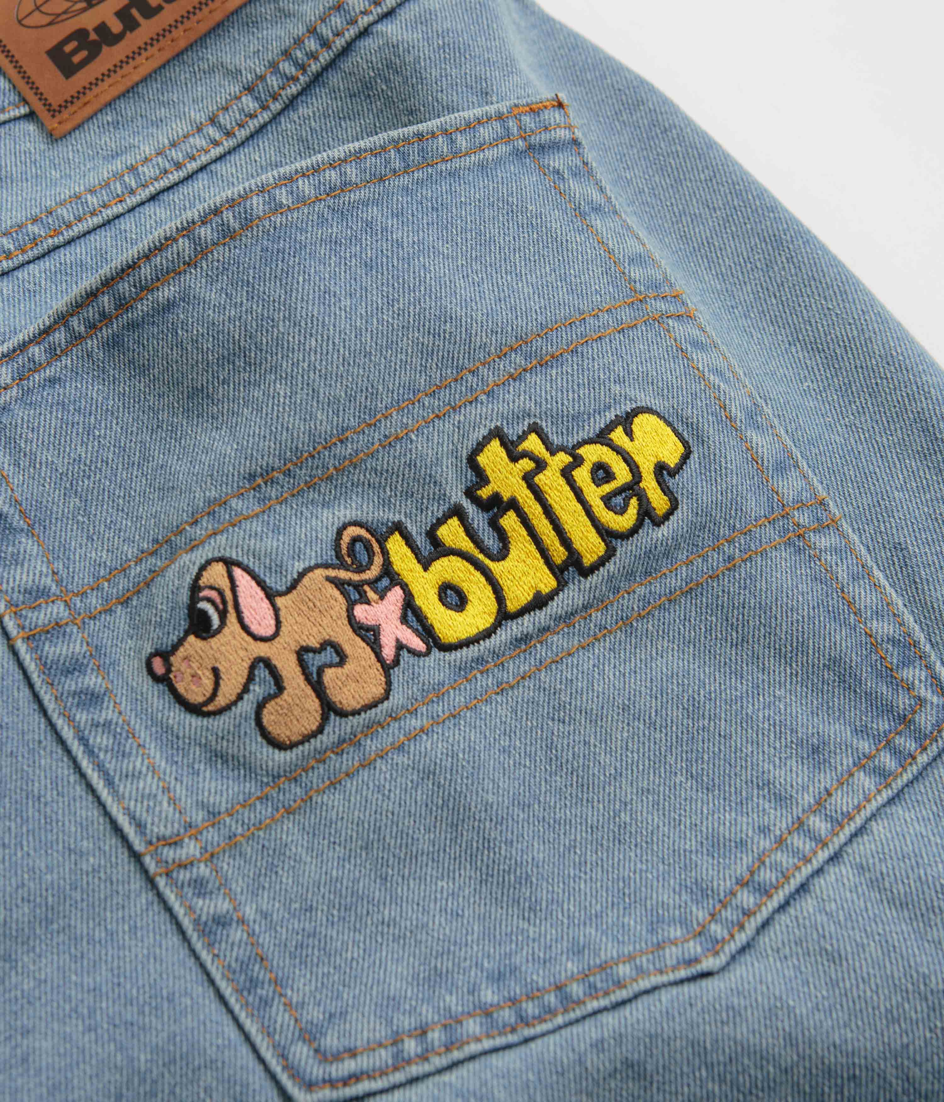 Butter Goods Pooch Relaxed Jeans - Washed Indigo - Image 9