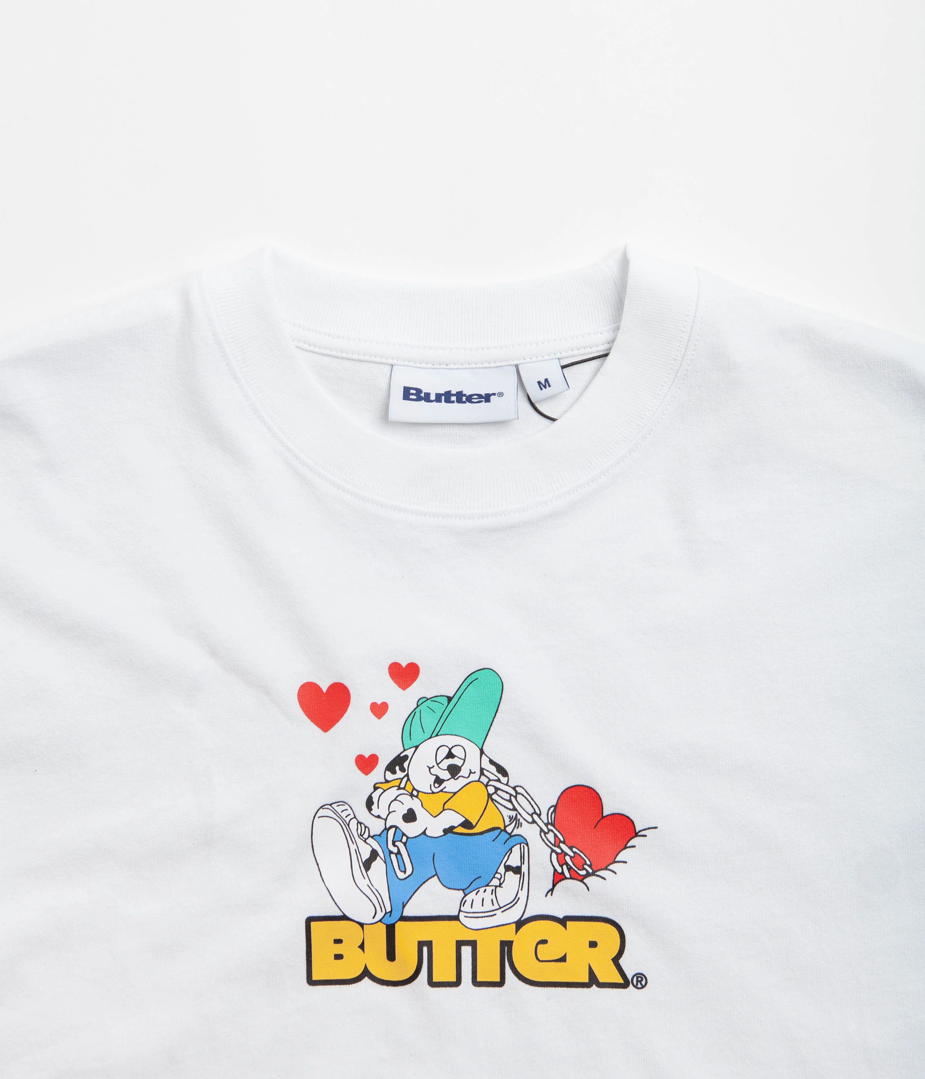 Butter Goods Puppy Love Logo T-Shirt - White - Image 3