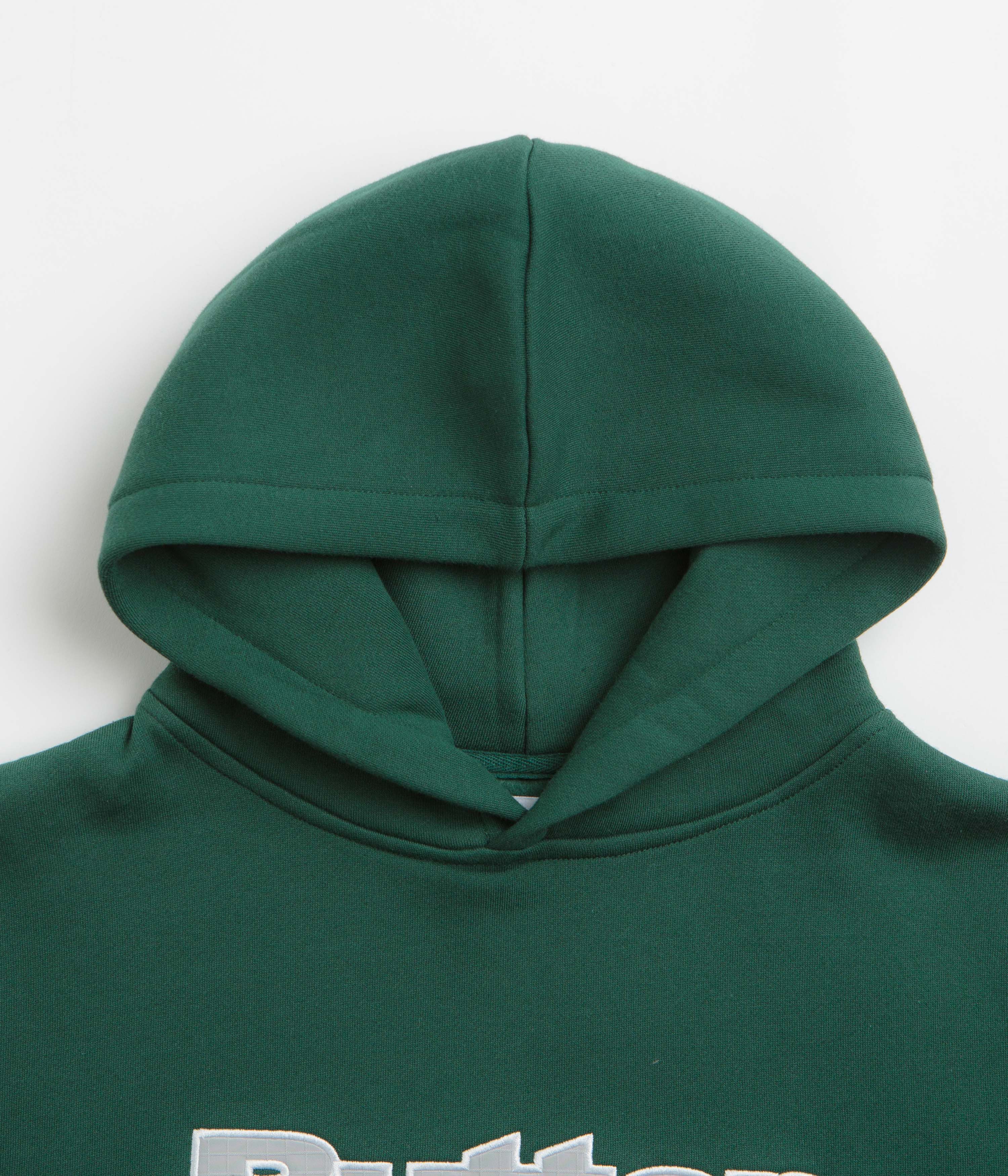 Butter Goods Ripstop Logo Applique Hoodie - Forest - Image 2