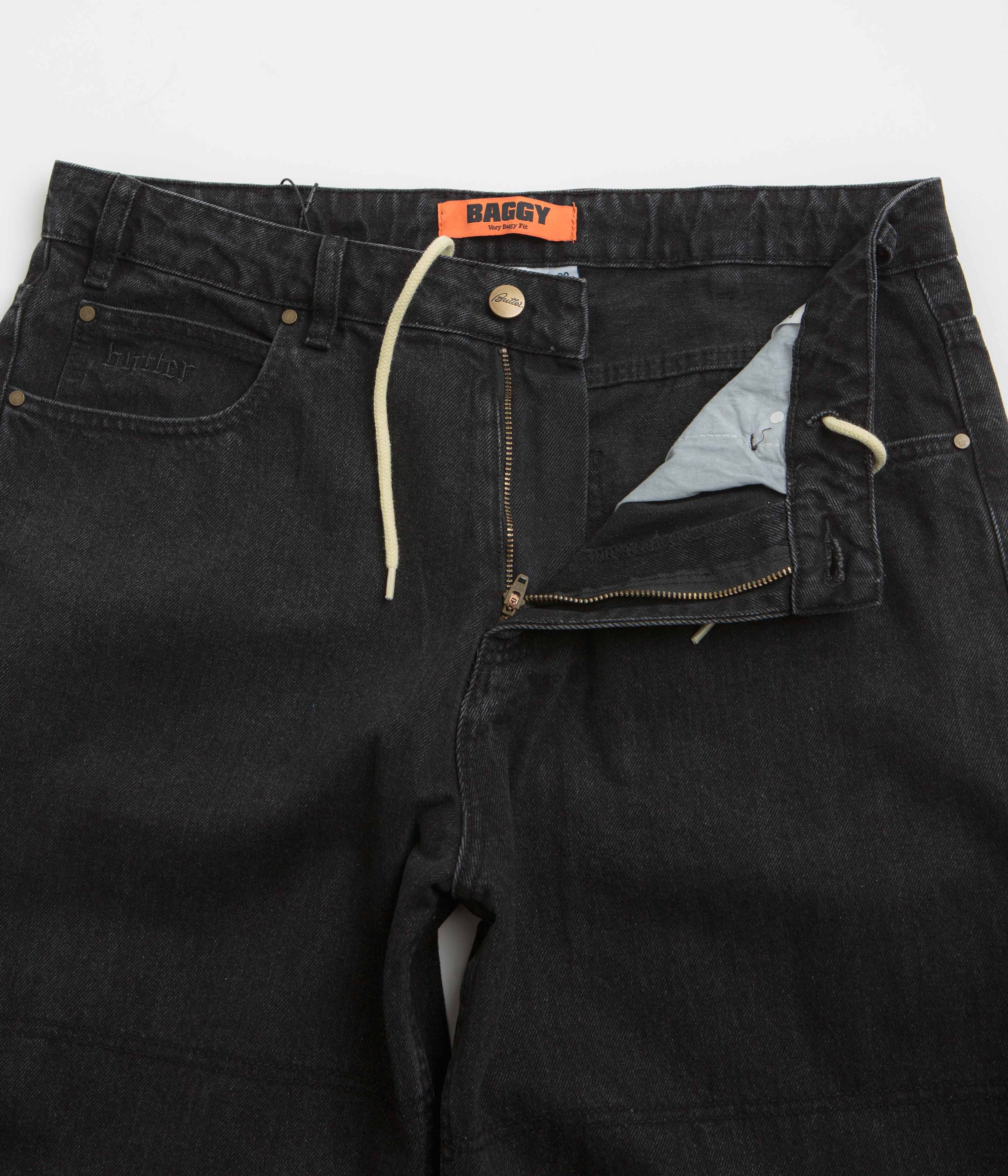 Butter Goods Rivet Jeans - Washed Black - Image 6