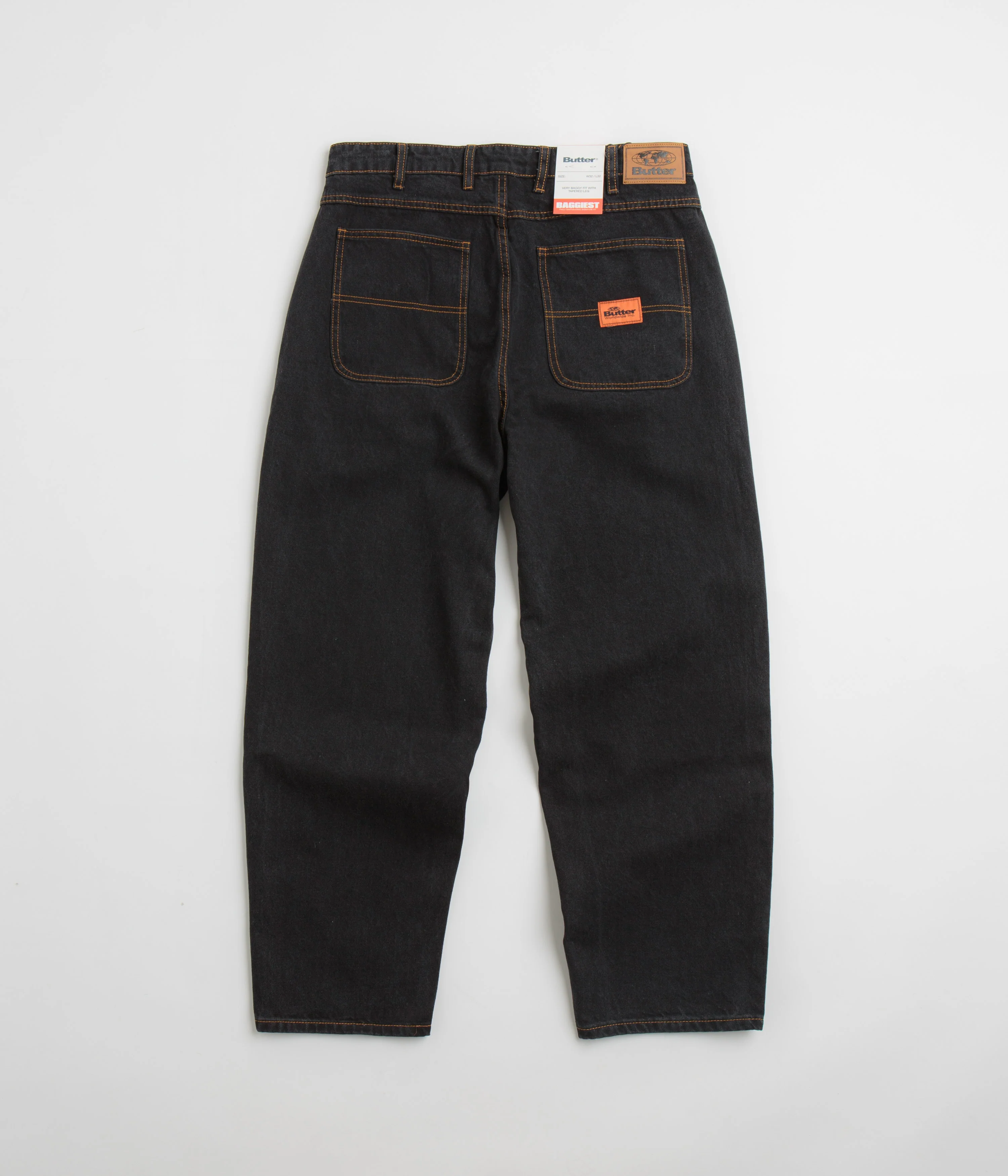 Butter Goods Santosuosso Denim Pants - Washed Black - Image 3