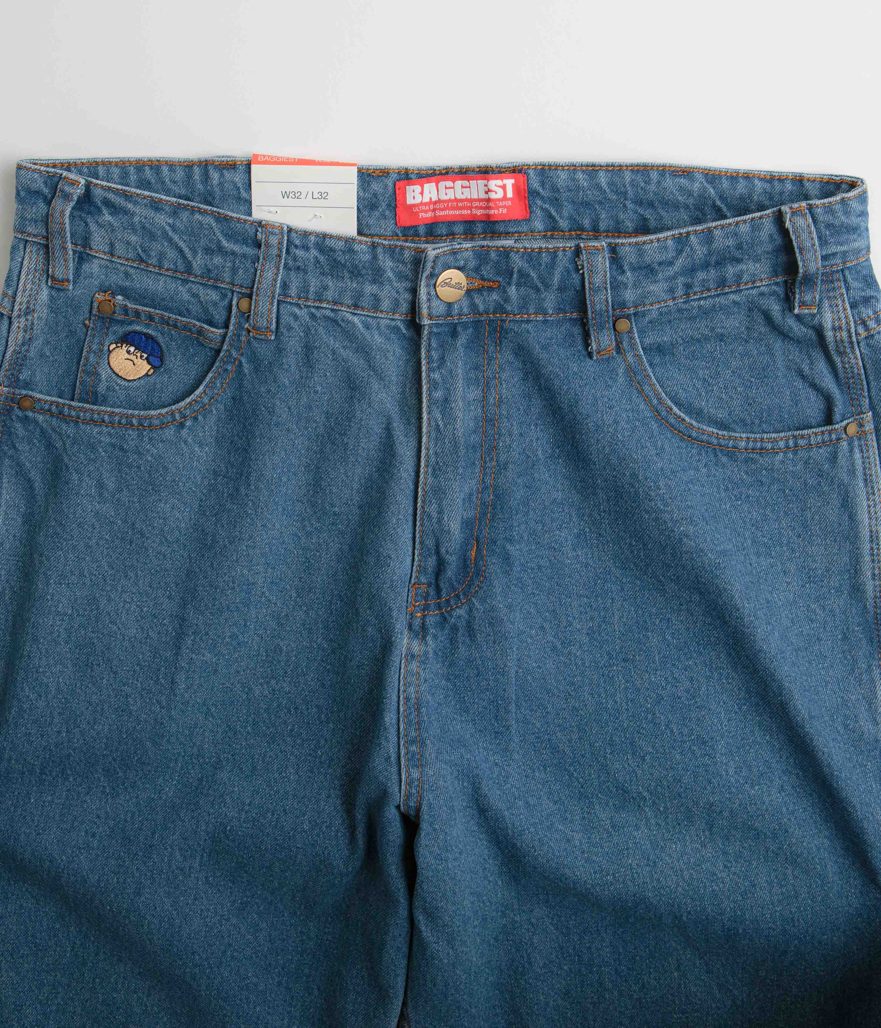 Butter Goods Santosuosso Jeans - Washed Indigo / Blue / Blue - Image 4