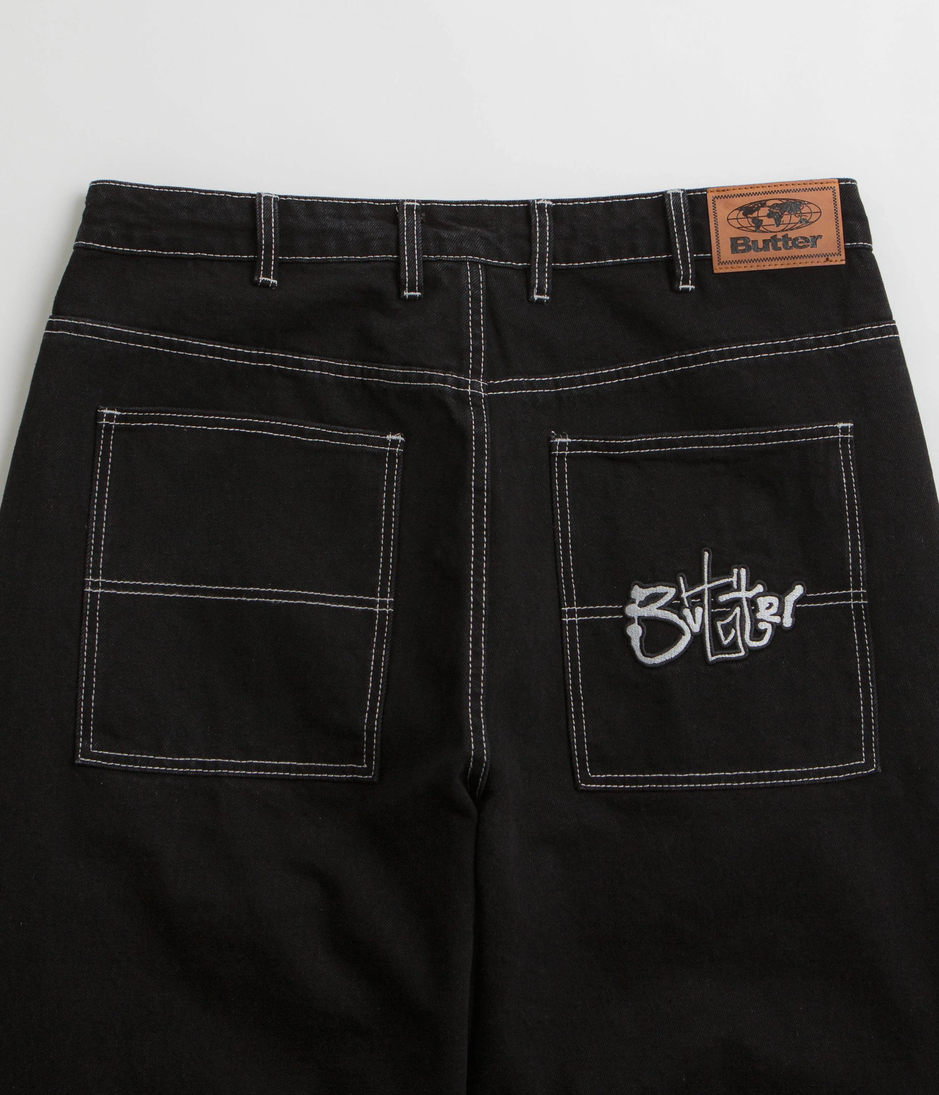 Butter Goods Scribble Jeans - Washed Black - Image 6