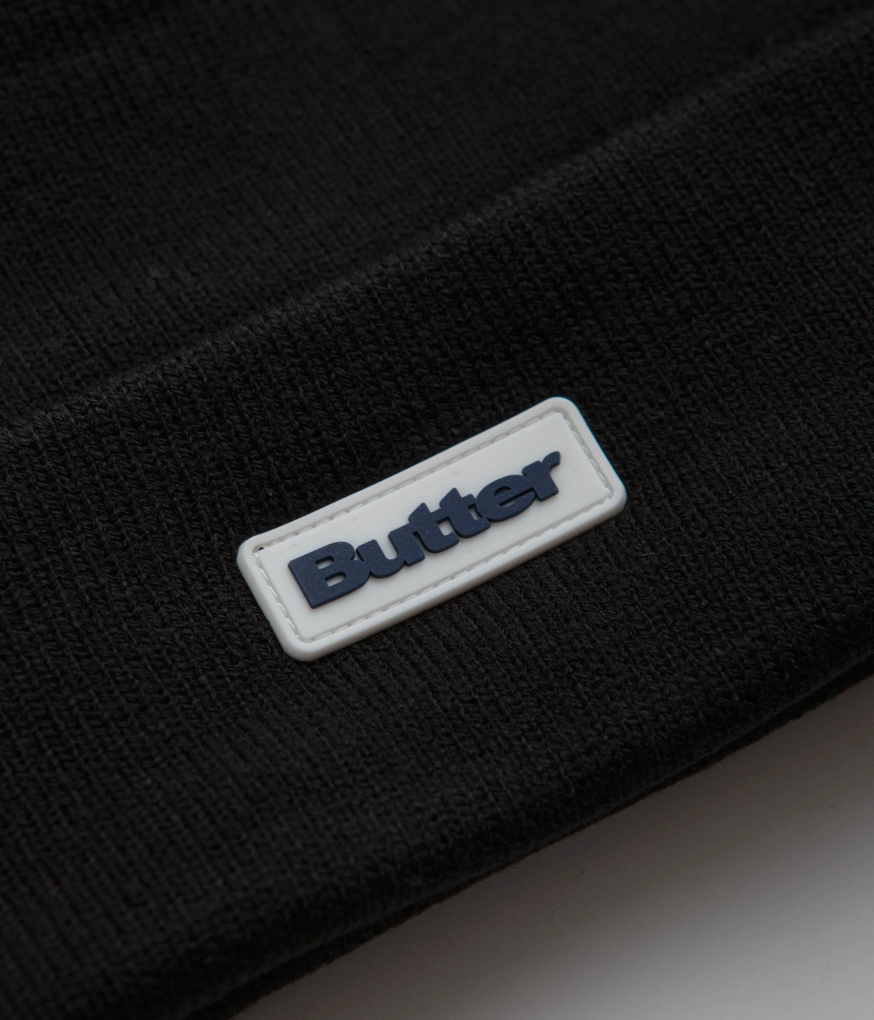 Butter Goods Tall Cuff Beanie - Black - Image 2