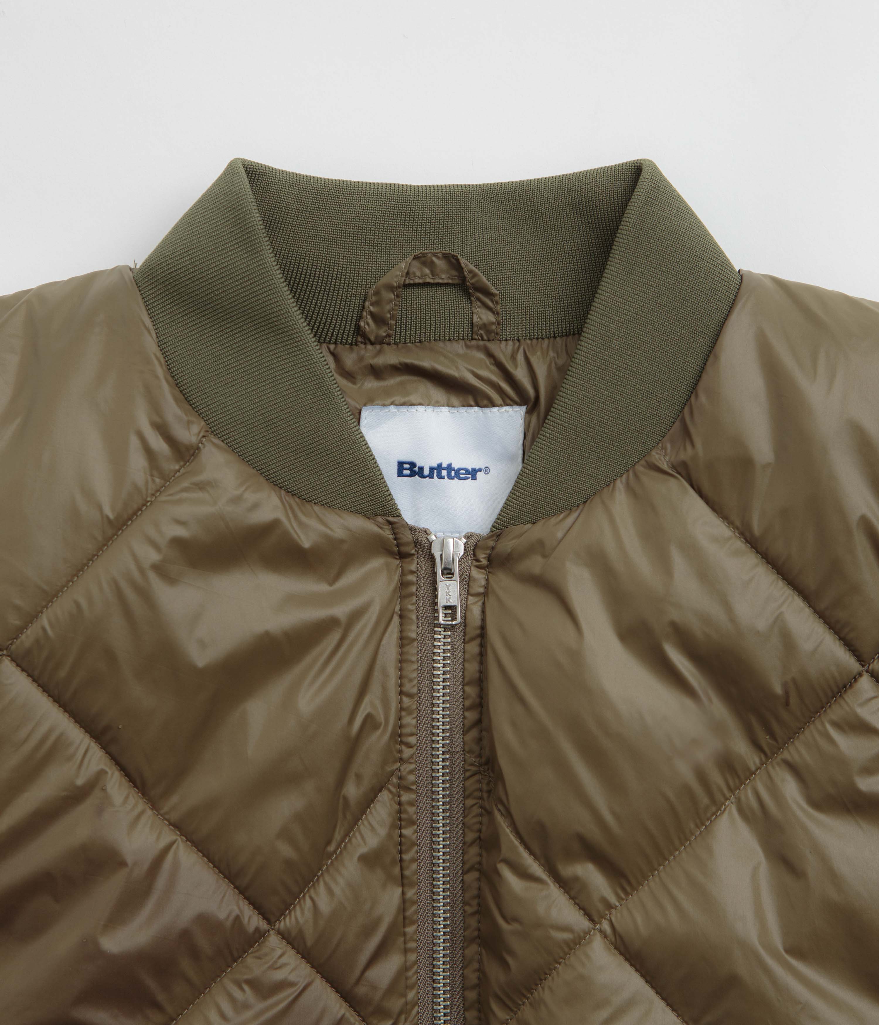 Butter Goods Temperature Bomber Jacket - Army - Image 4