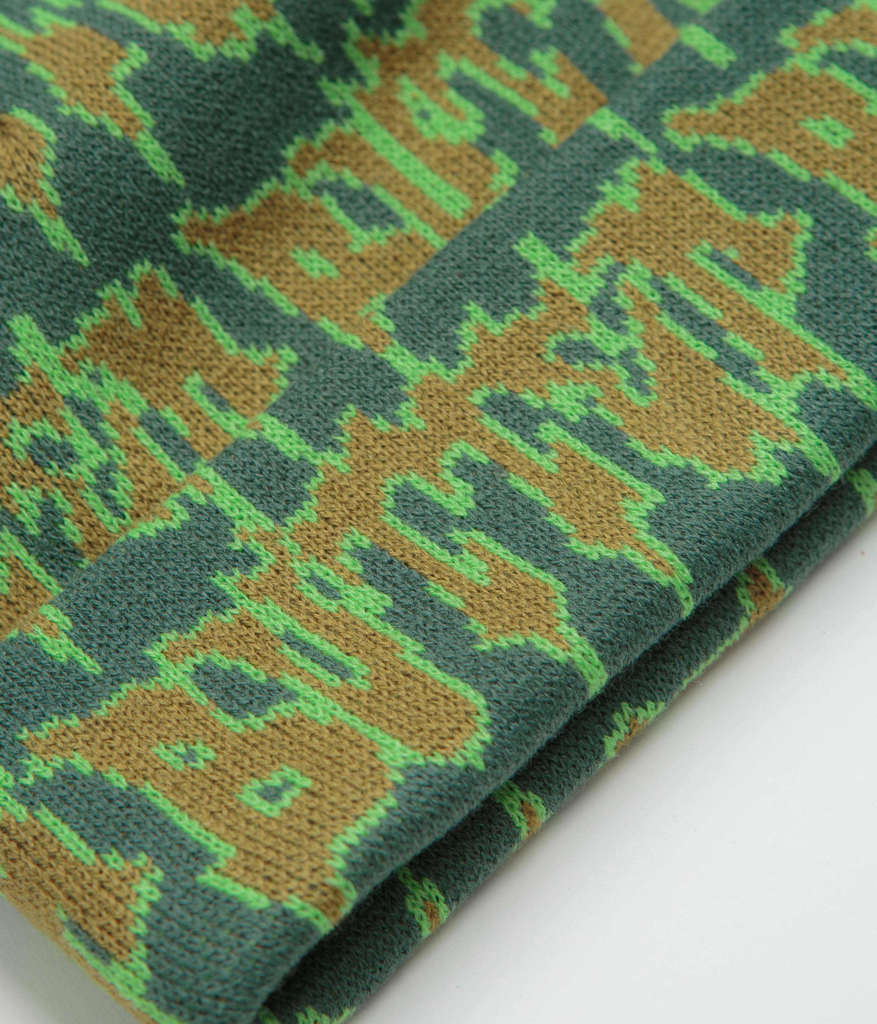 Butter Goods Throw Beanie - Forest / Lime - Image 2