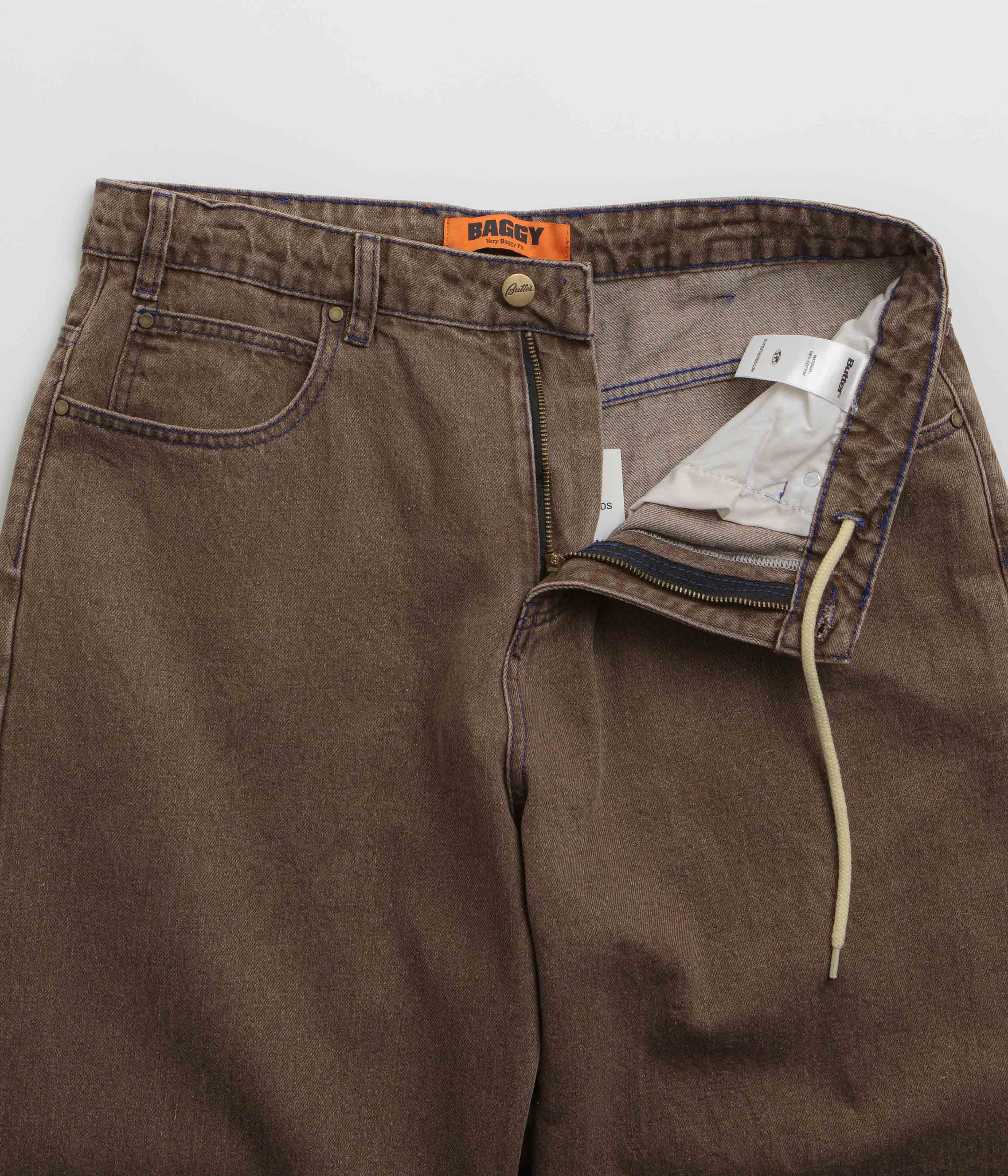 Butter Goods Warped Jeans - Washed Brown - Image 5