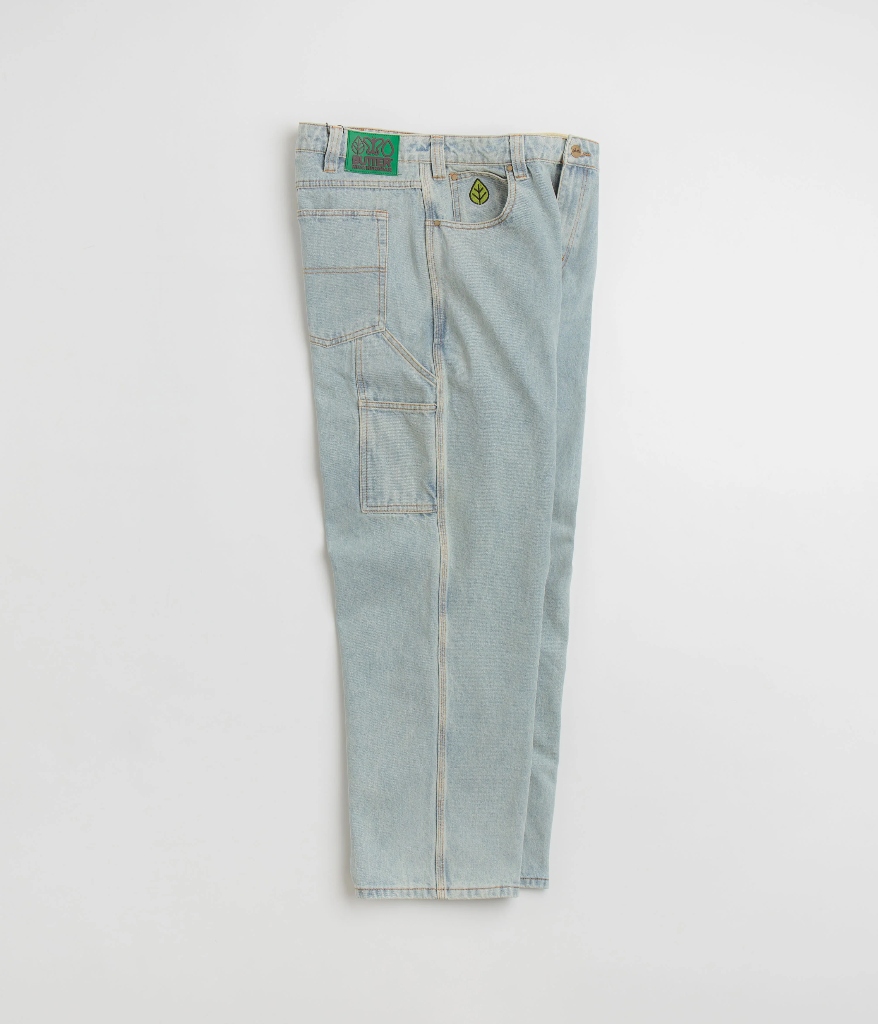 Butter Goods Weathergear Denim Jeans - Faded Light Wash - Image 2
