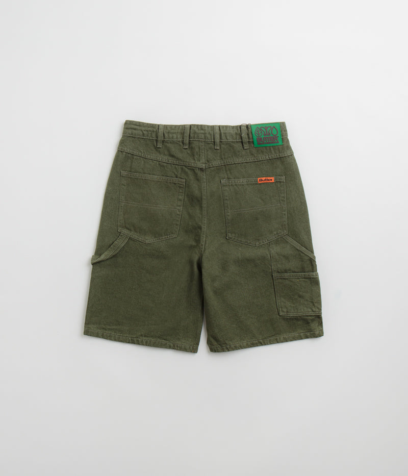 Butter Goods Weathergear Denim Shorts - Faded Army - Image 3
