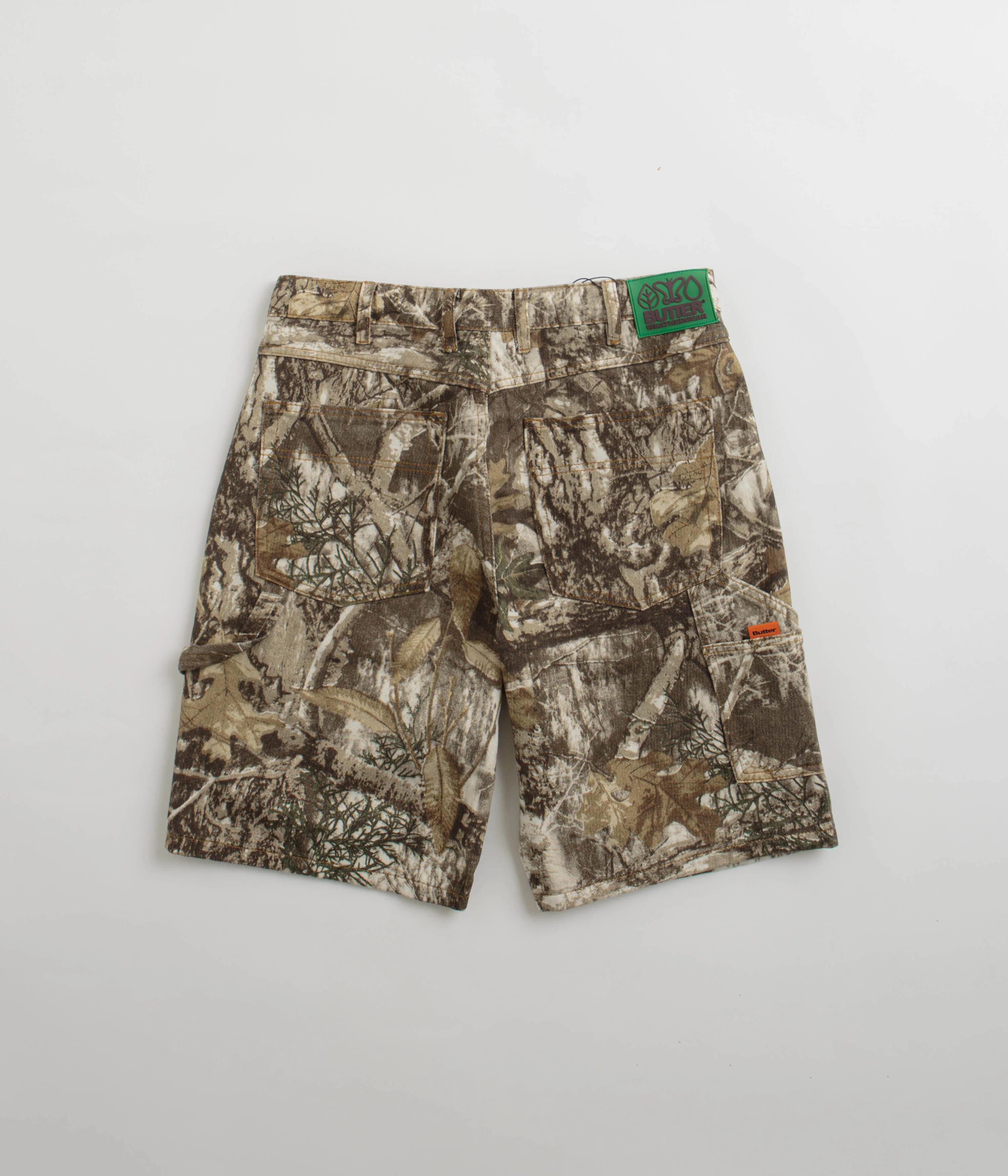 Butter Goods Weathergear Heavyweight Denim Shorts - Forest Camo - Image 3
