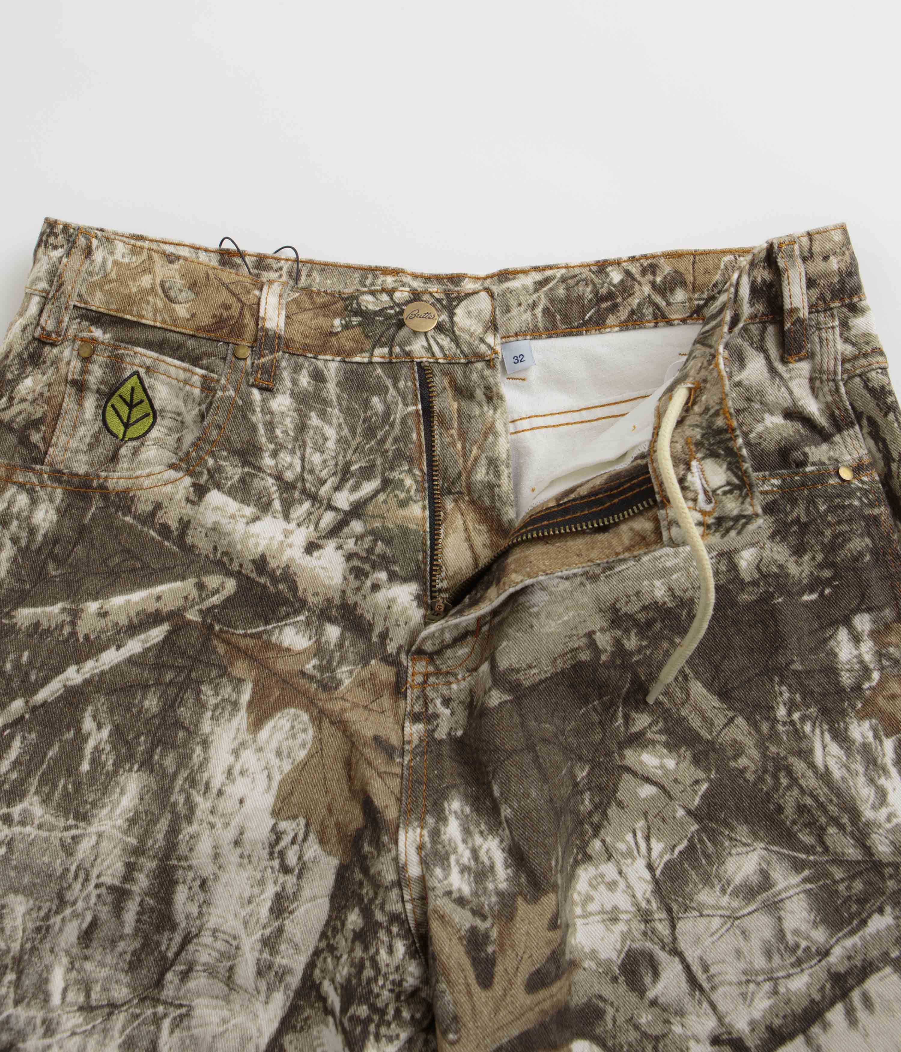 Butter Goods Weathergear Heavyweight Denim Shorts - Forest Camo - Image 7
