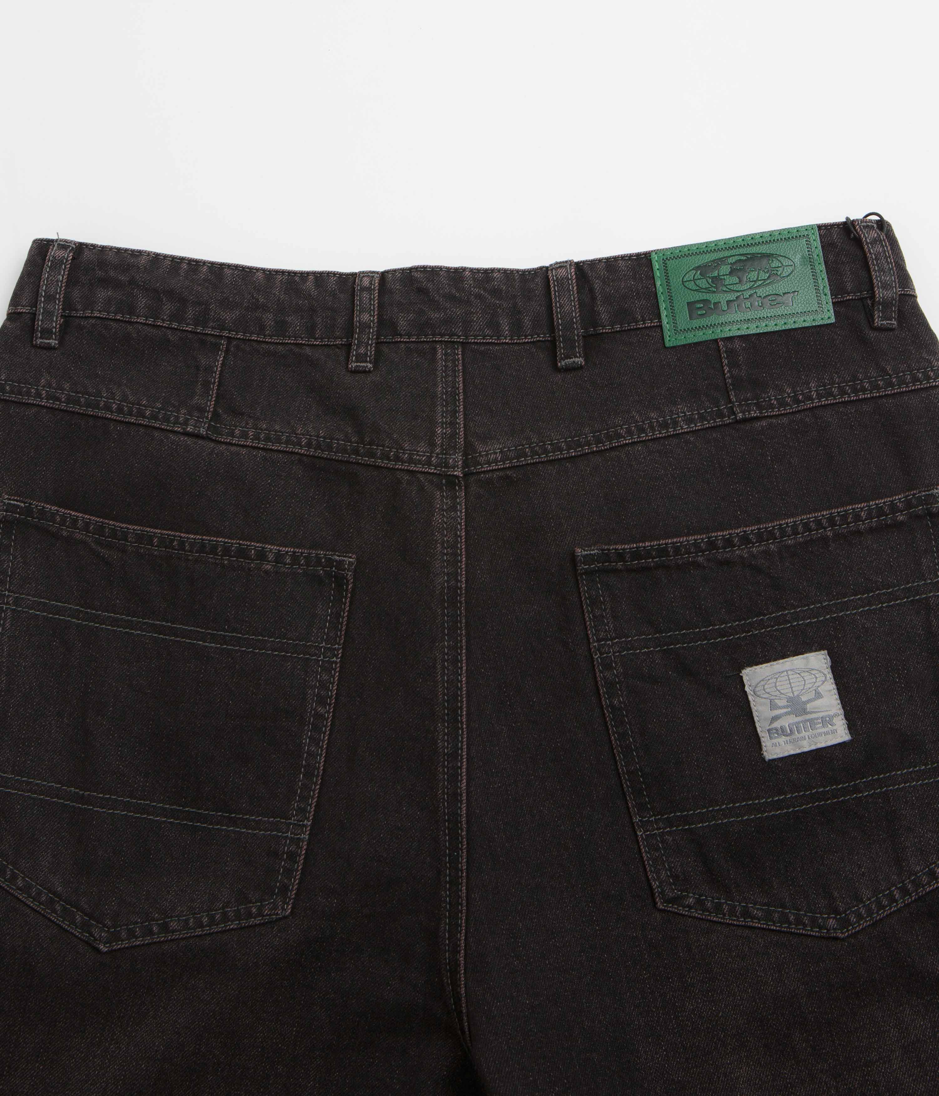 Butter Goods Wide Cut Jeans - Tinted Black - Image 8