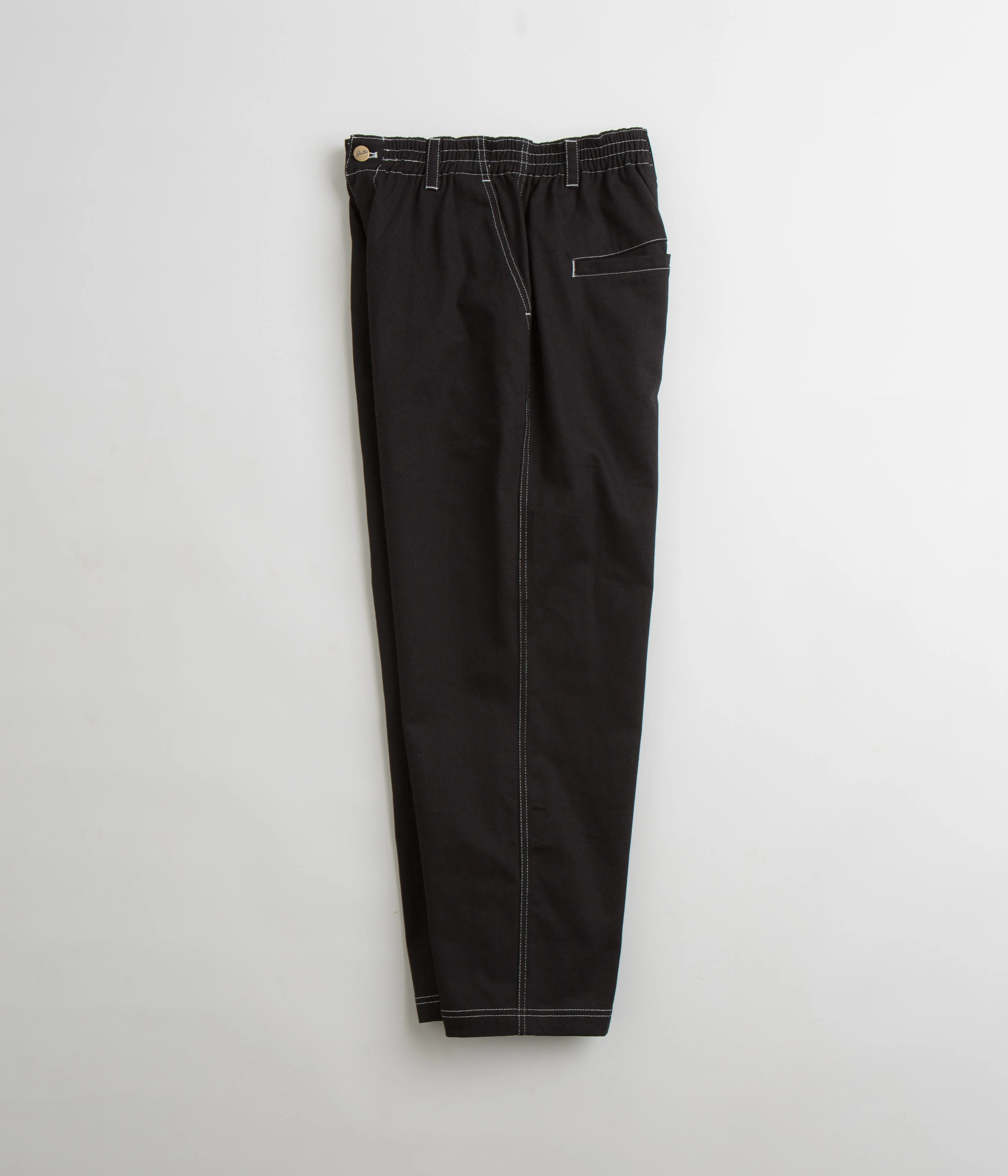 Butter Goods Wide Leg Pants - Black / White - Image 2