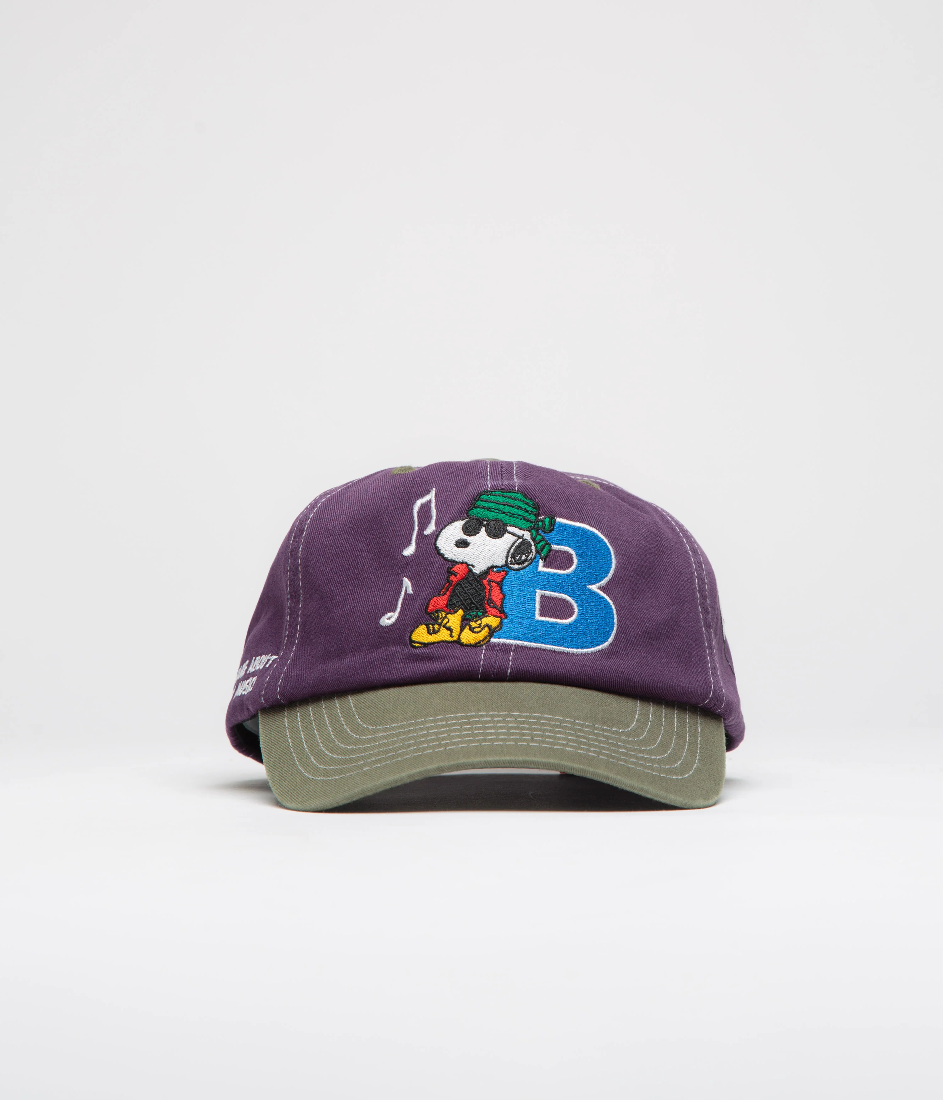 Butter Goods x Peanuts Music Cap - Washed Purple / Fern - Image 2