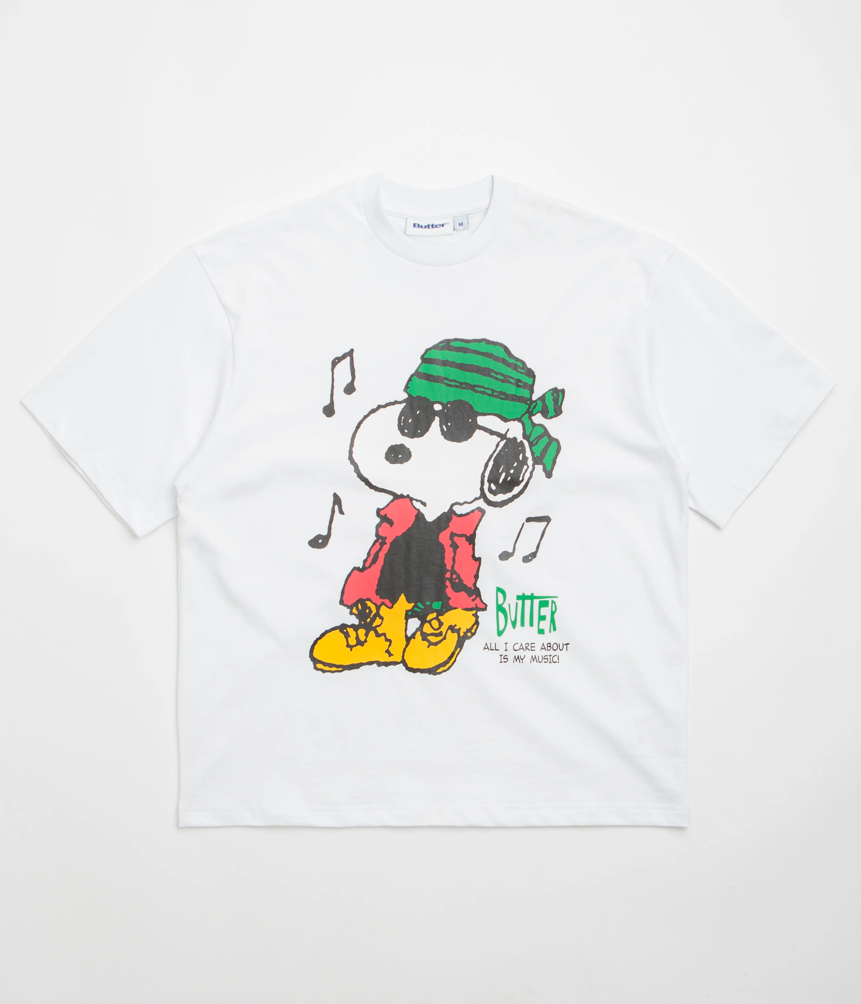 Butter Goods x Peanuts Music T-Shirt - White
