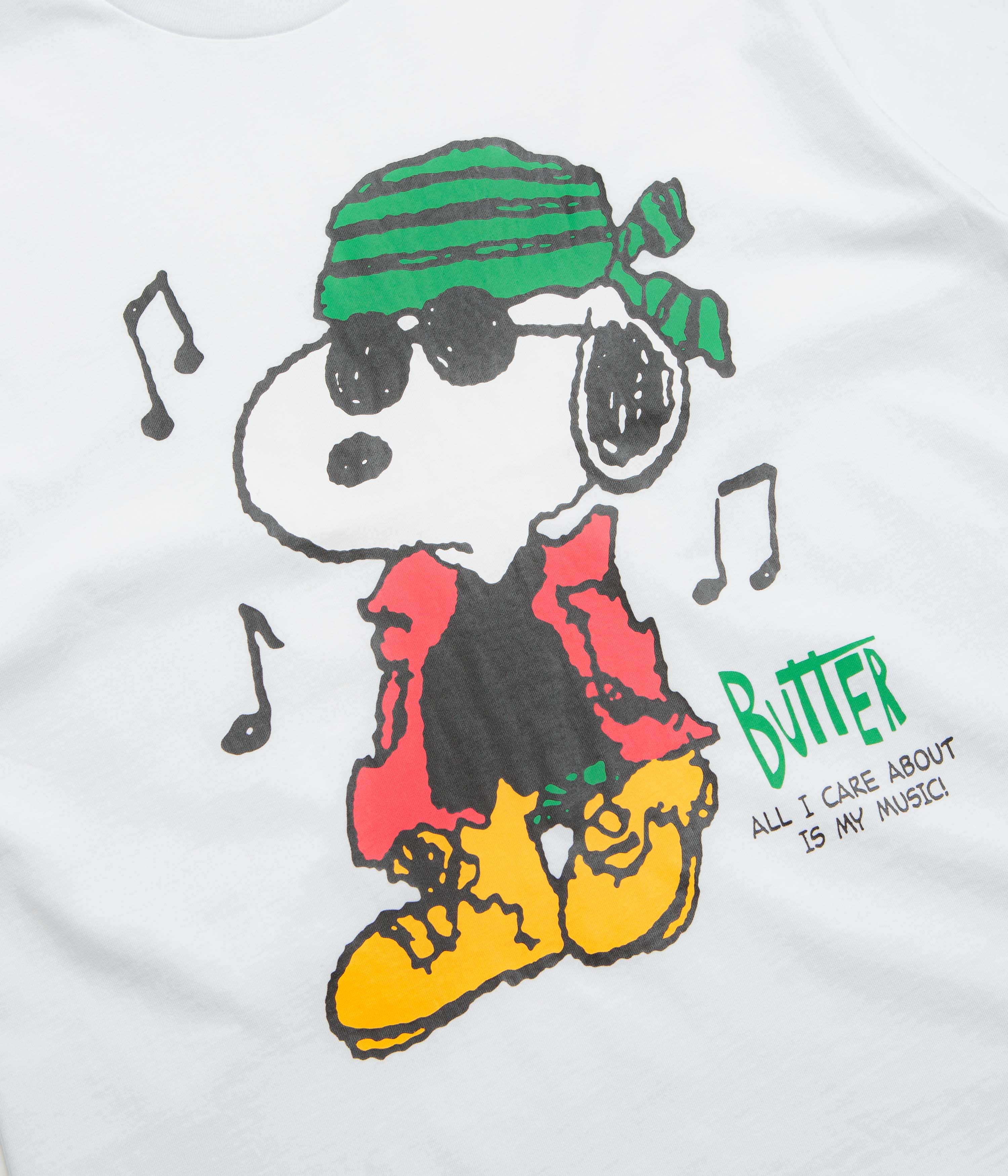 Butter Goods x Peanuts Music T-Shirt - White - Image 2
