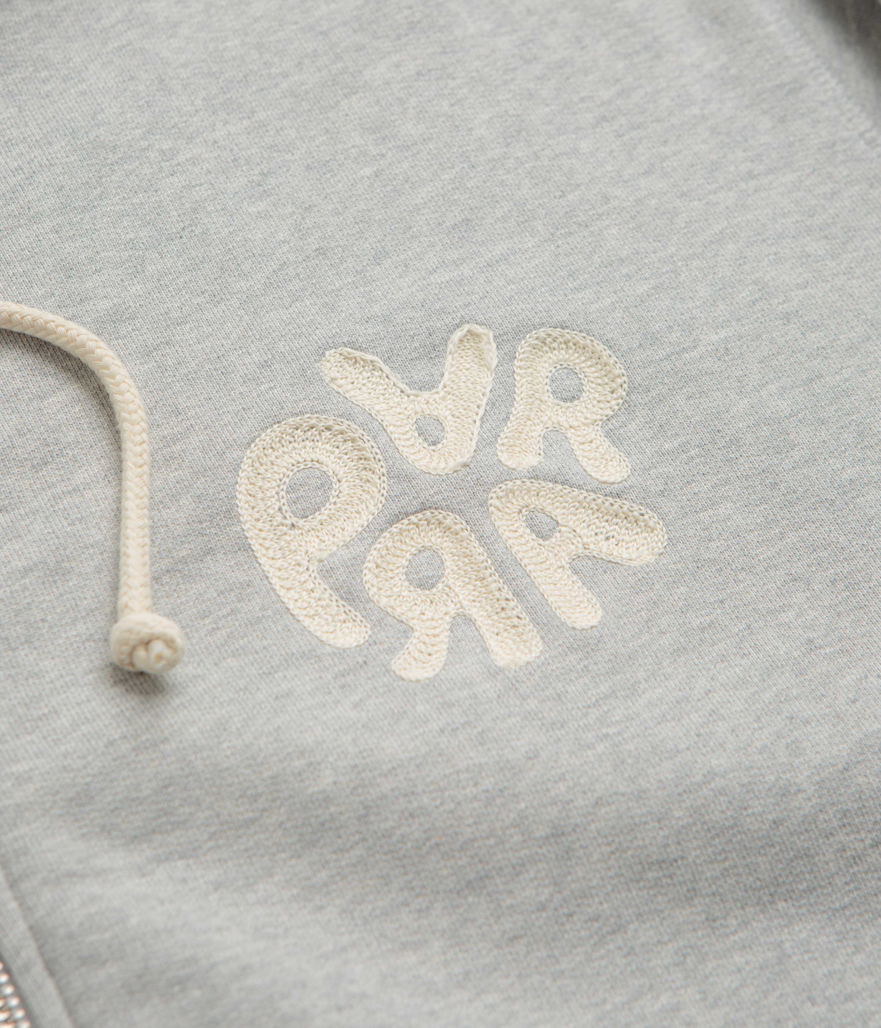 by Parra 1976 Logo Zip Hoodie - Heather Grey - Image 3