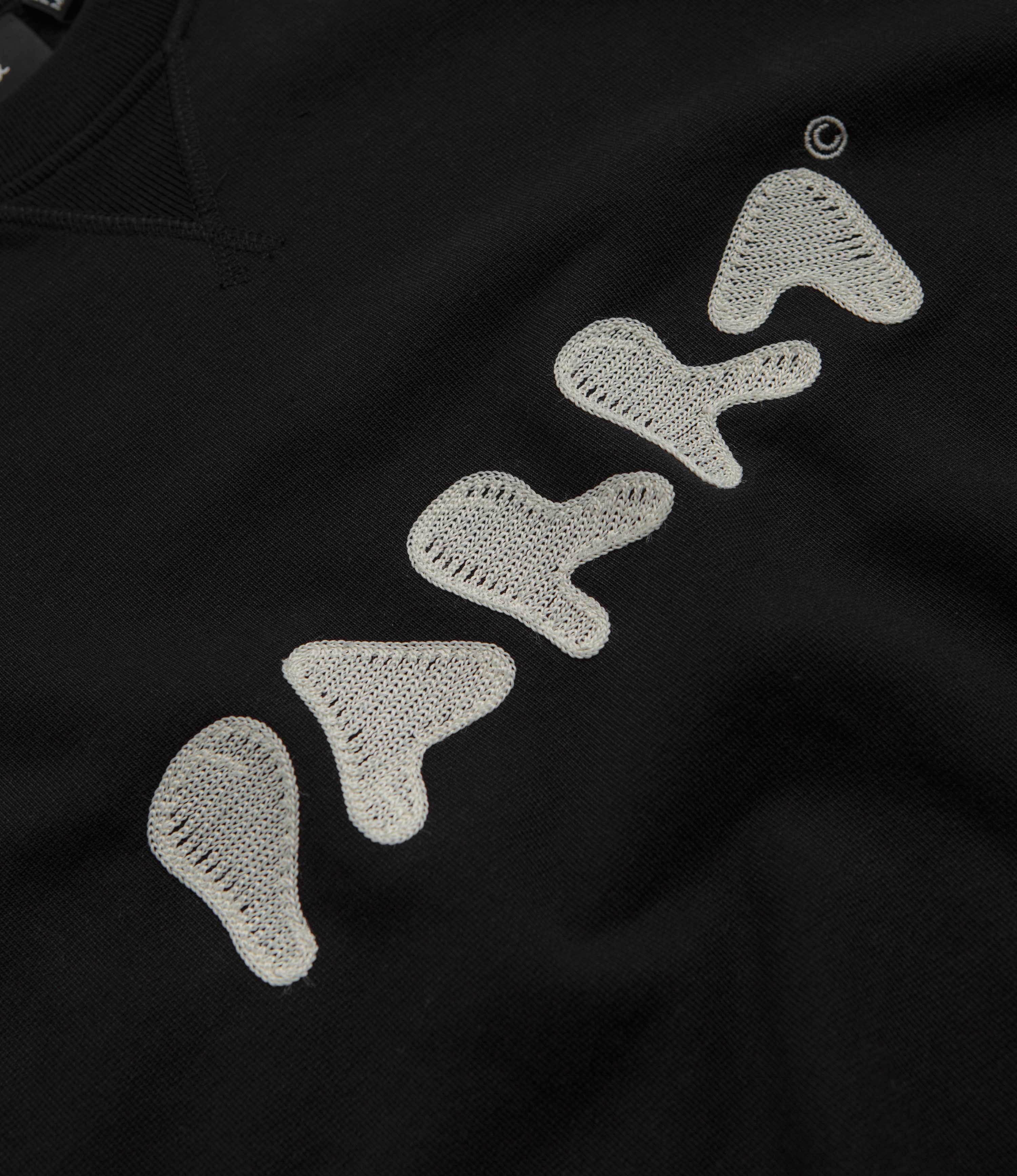by Parra Blob Logo Crewneck Sweatshirt - Washed Black - Image 3