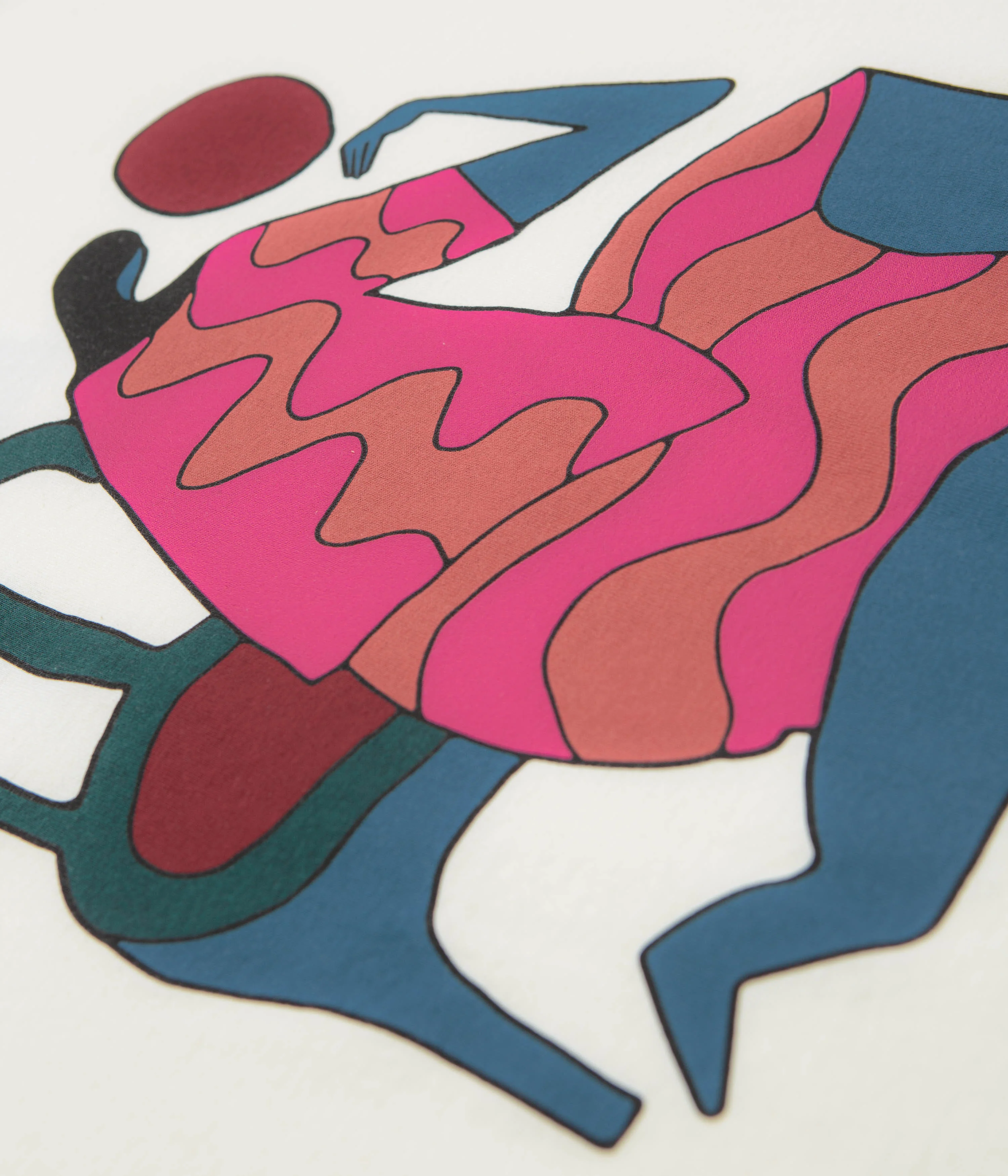 by Parra Face Ball T-Shirt - Off White - Image 3