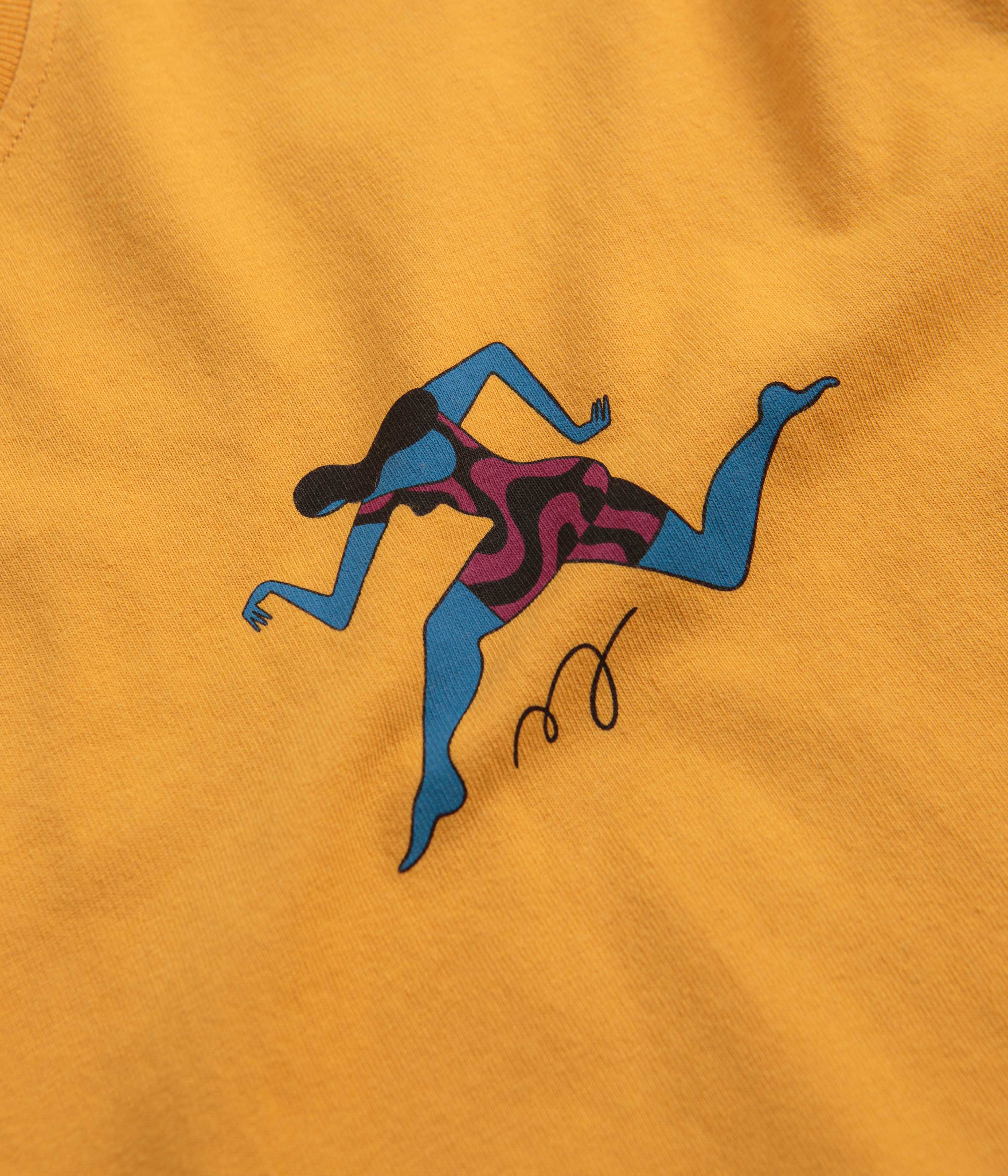 by Parra No Parking T-Shirt - Burned Yellow - Image 3