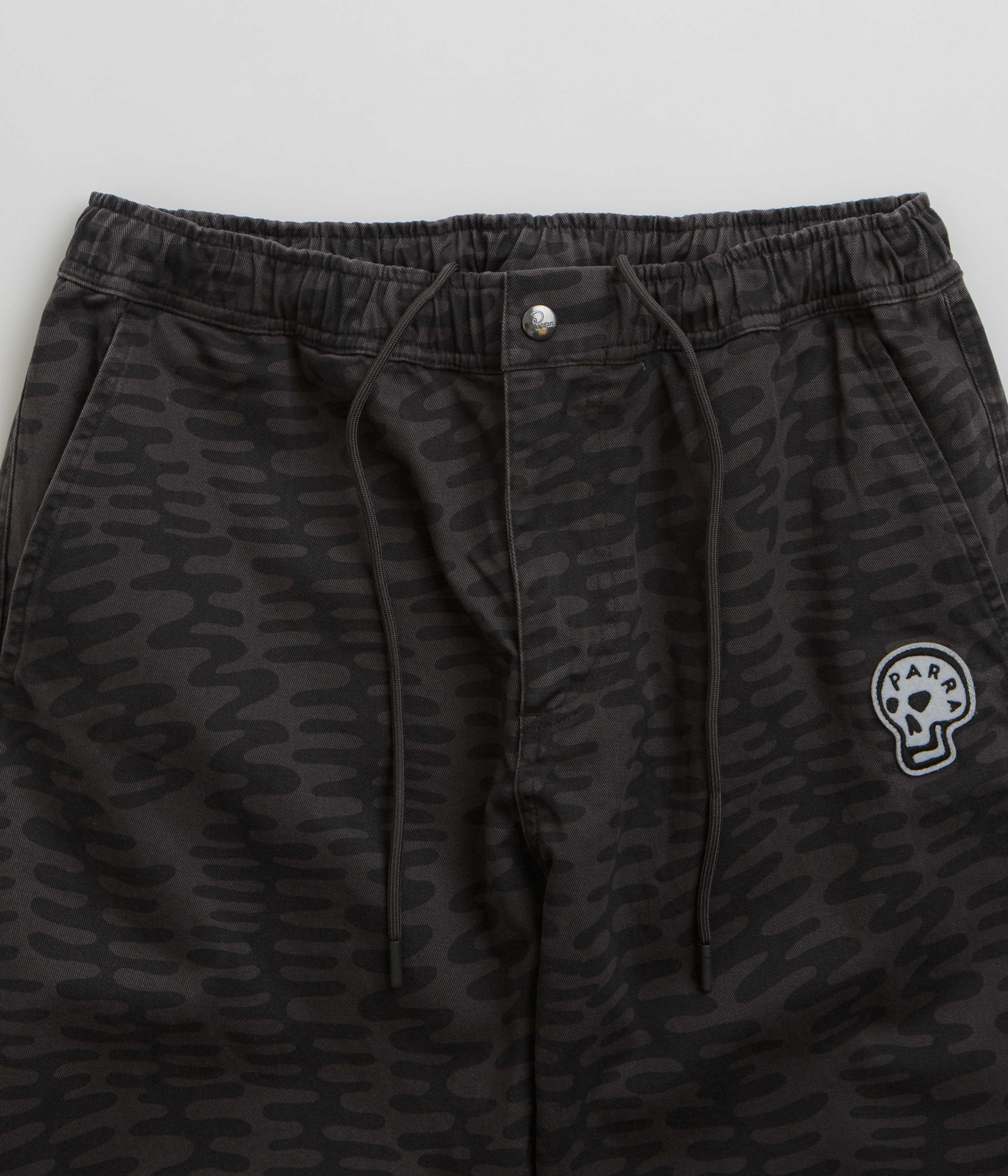 by Parra Stitched Skull Pants - Washed Grey - Image 4