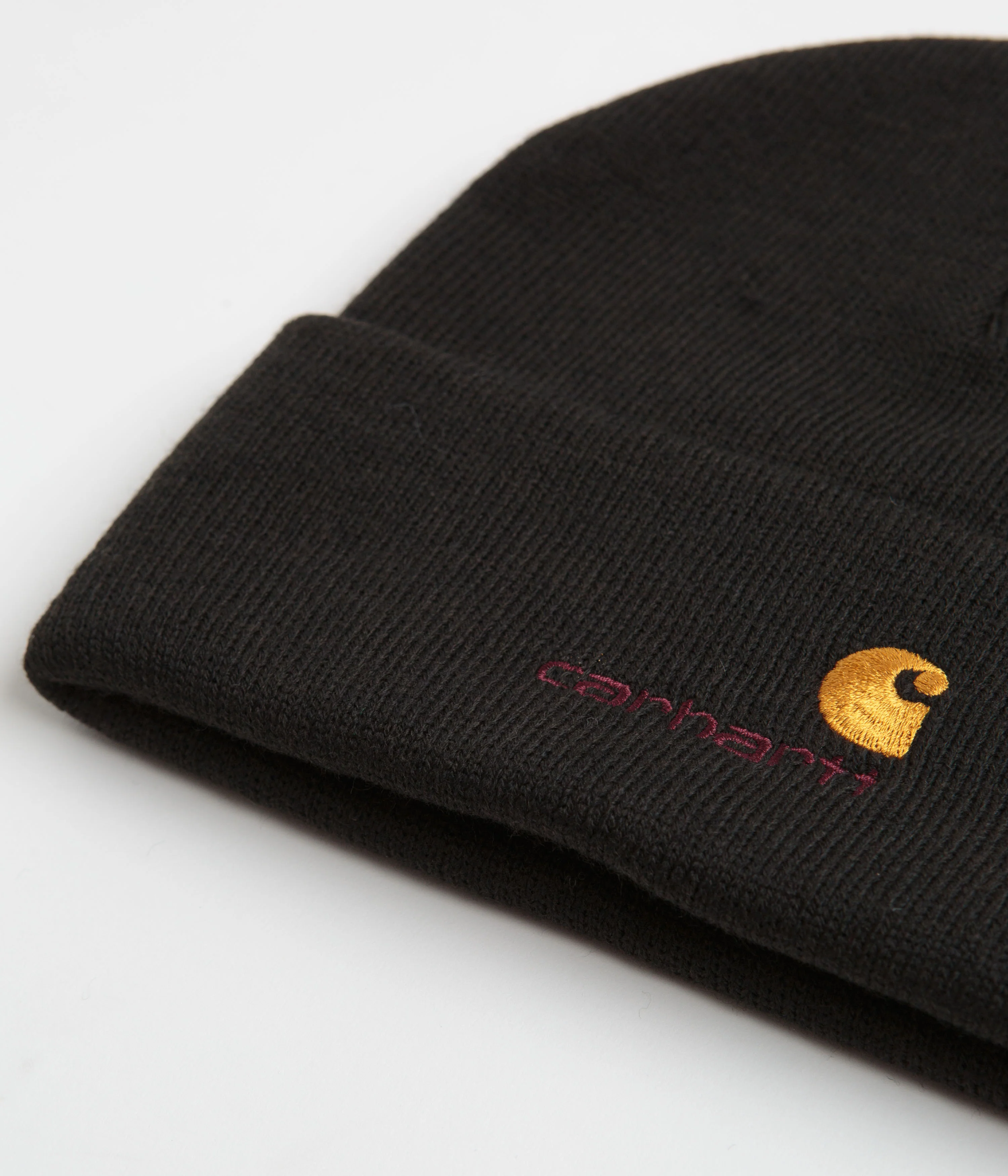 Carhartt American Script Beanie - Black - Image 2