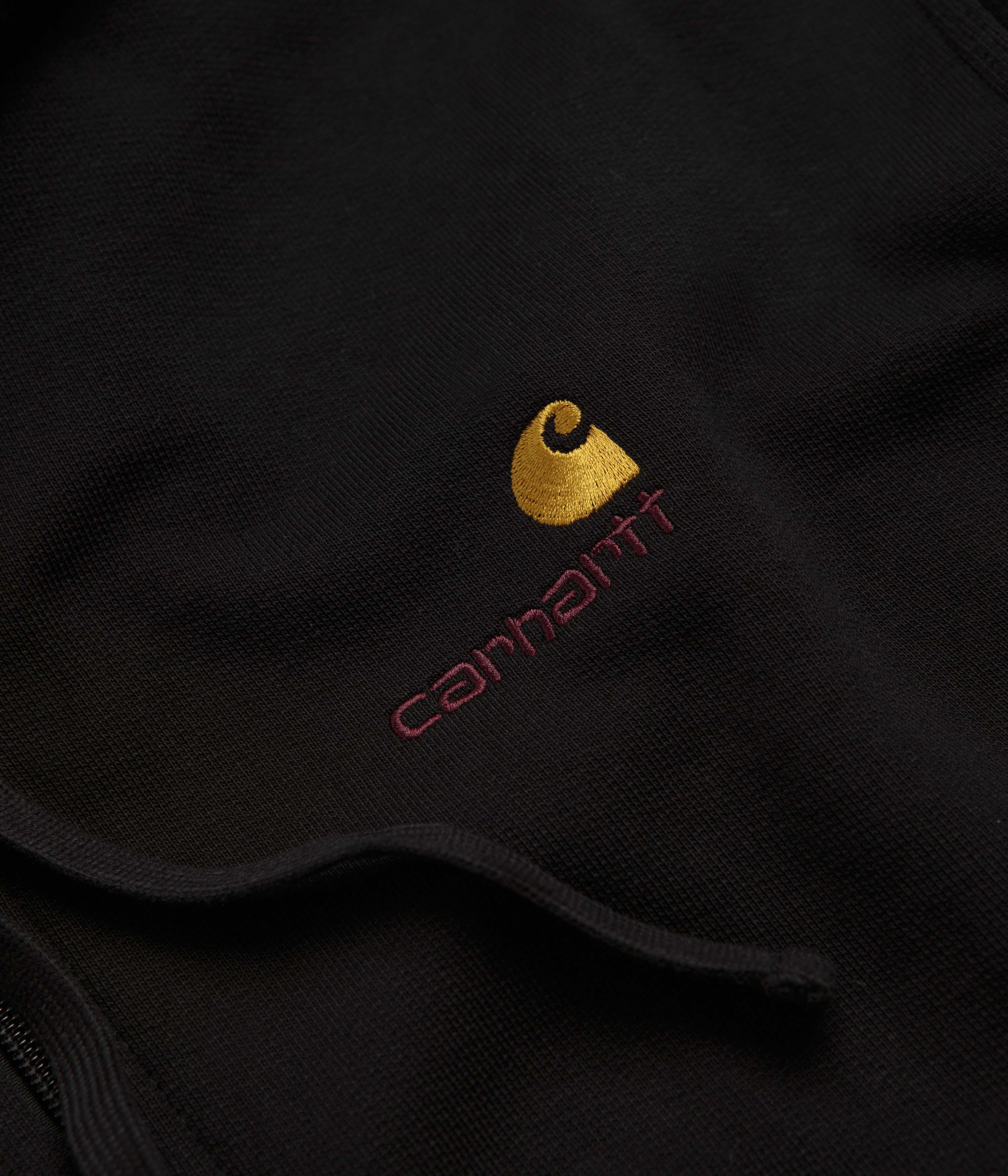 Carhartt American Script Hooded Jacket - Black - Image 3