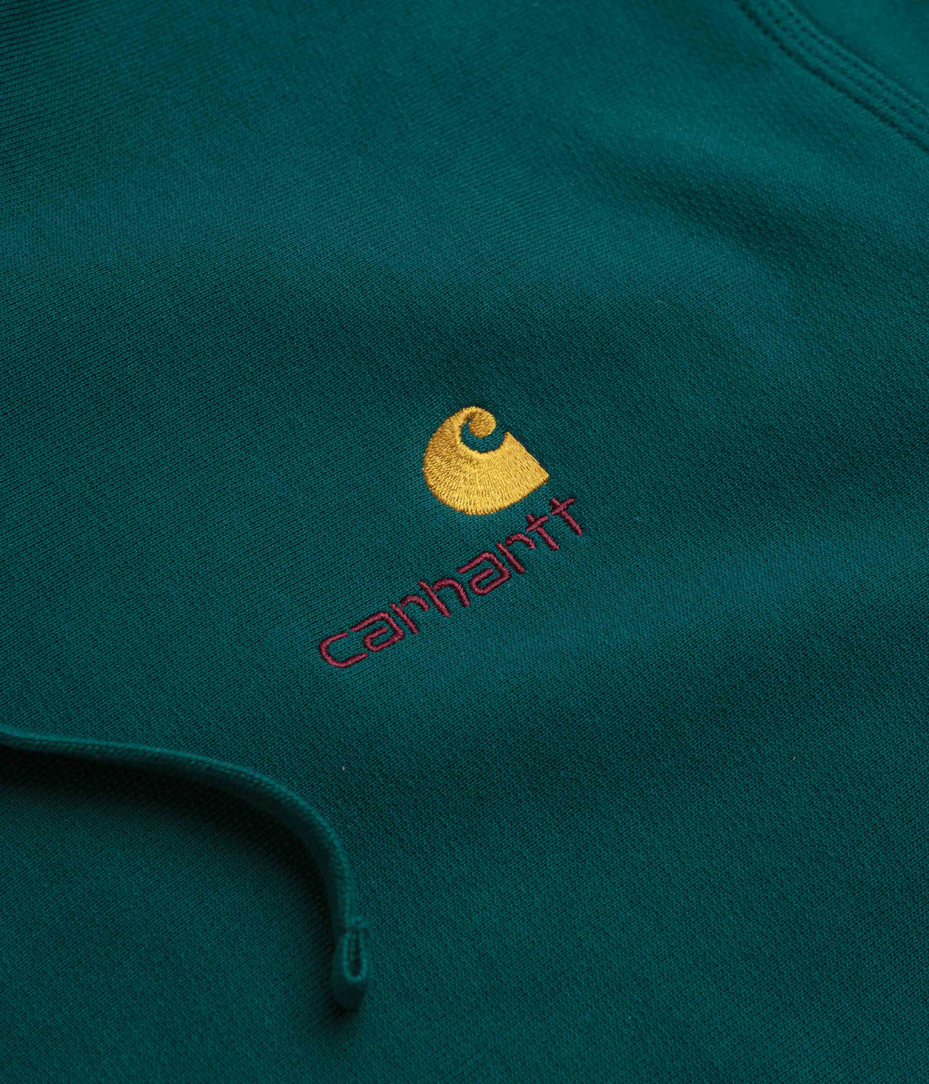 Carhartt American Script Hoodie - Malachite - Image 3