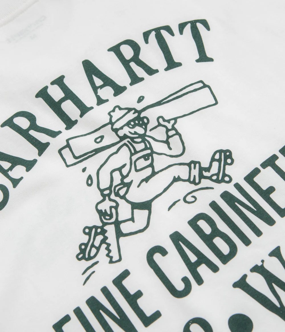 Carhartt Cabinetry T-Shirt - White / Black - Image 5