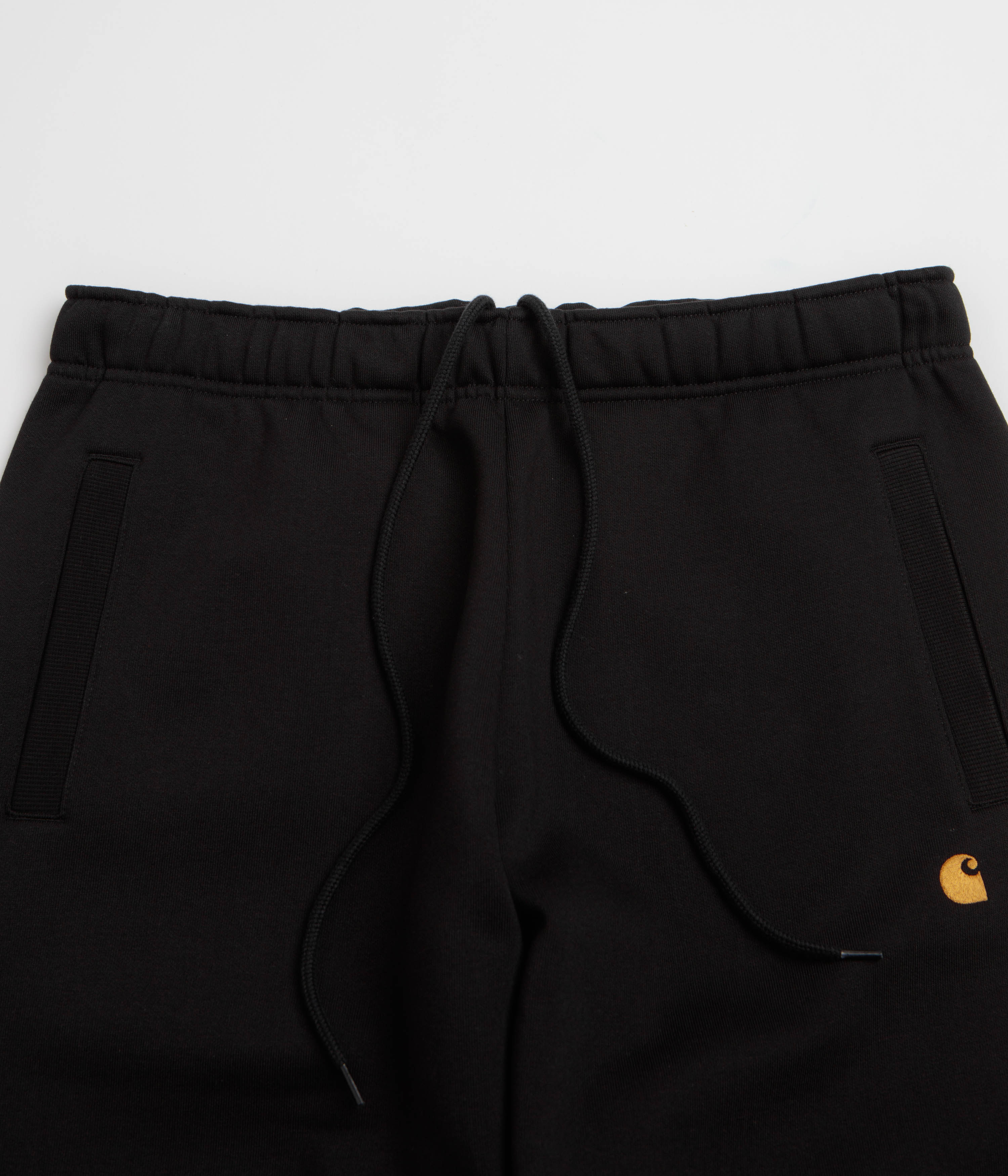 Carhartt Chase Sweatpants - Black / Black / Gold - Image 4