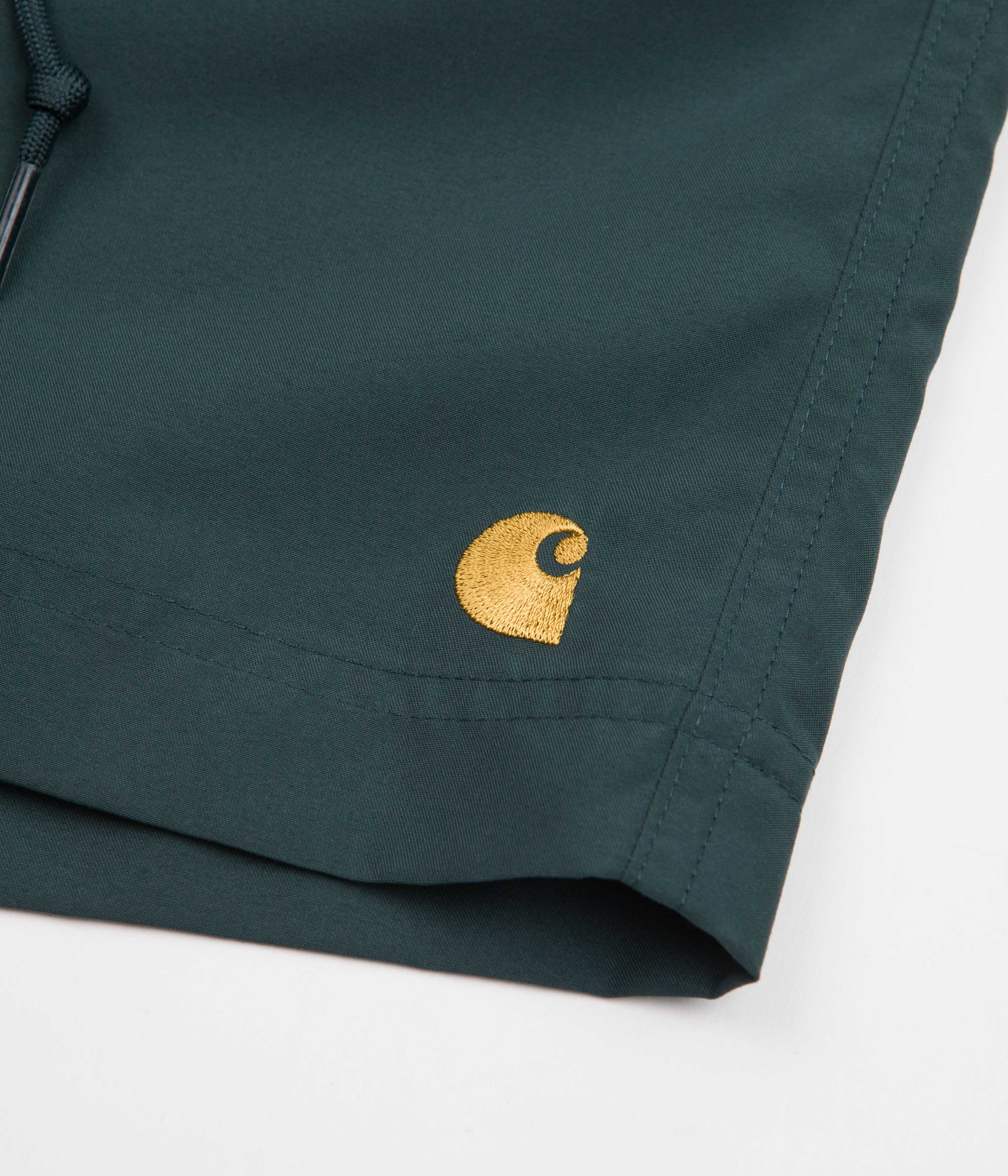 Carhartt Chase Swim Trunks - Botanic / Gold - Image 7