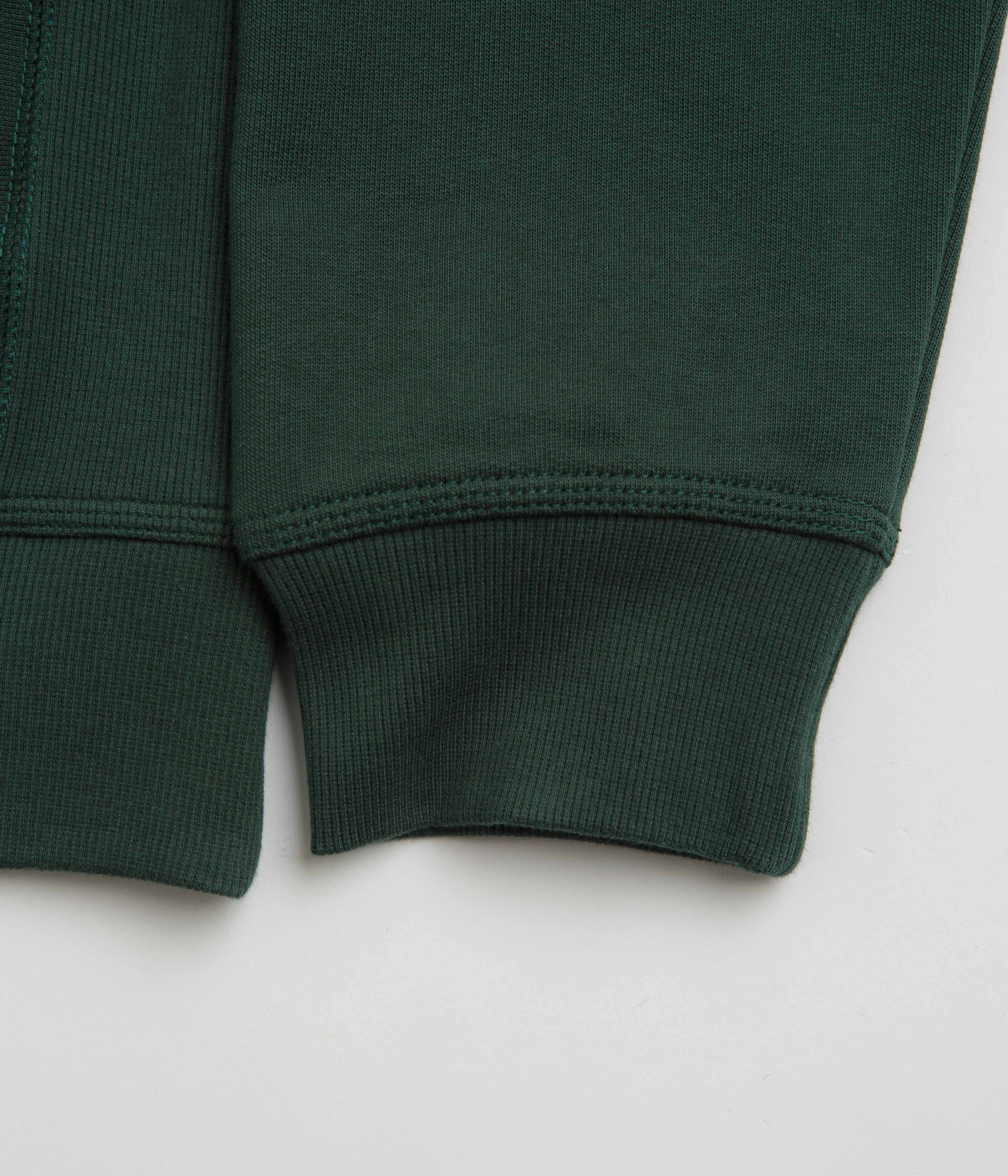 Carhartt Half Zip American Script Sweatshirt - Conifer - Image 5
