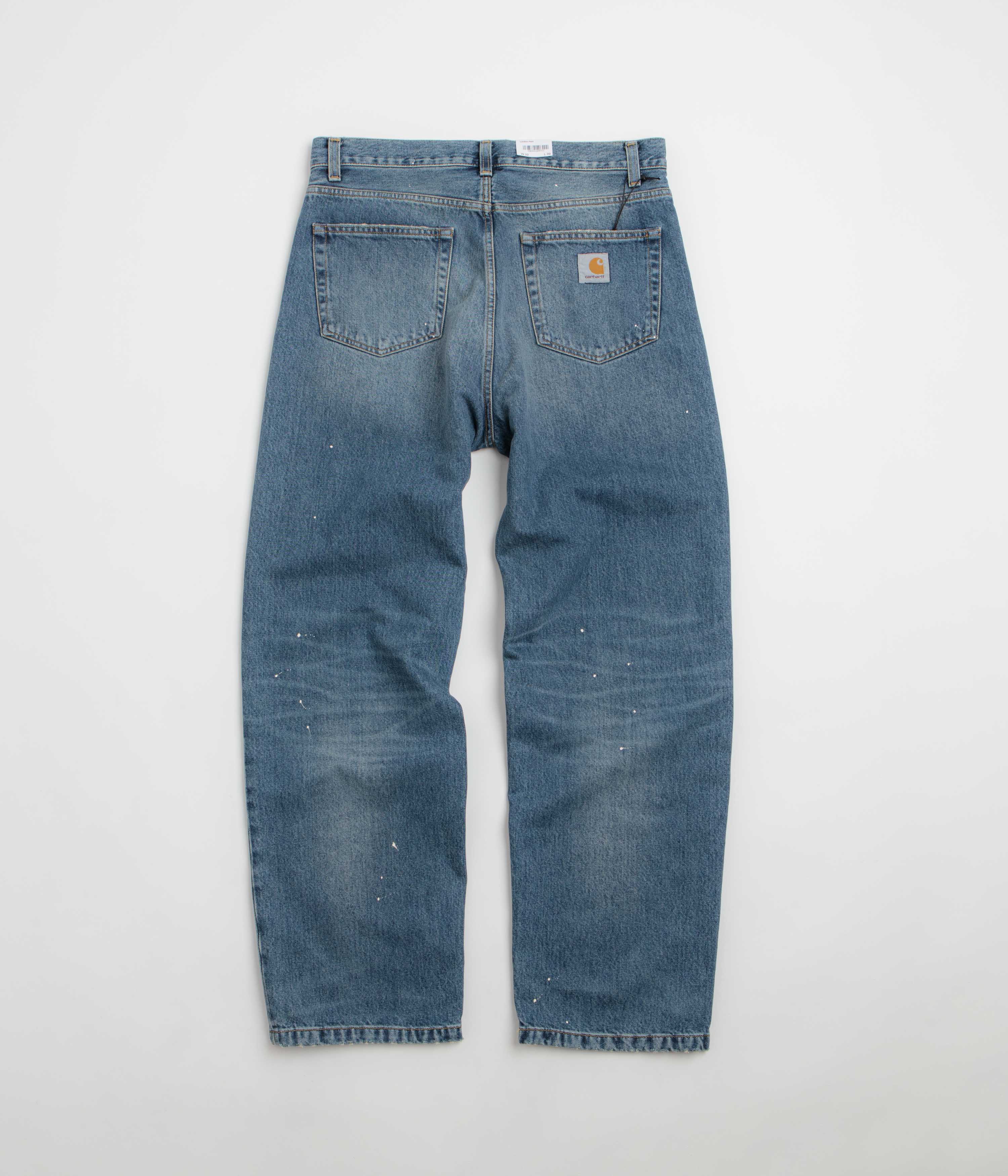 Carhartt Landon Pants - Blue Destroy Wash / Splatter - Image 3