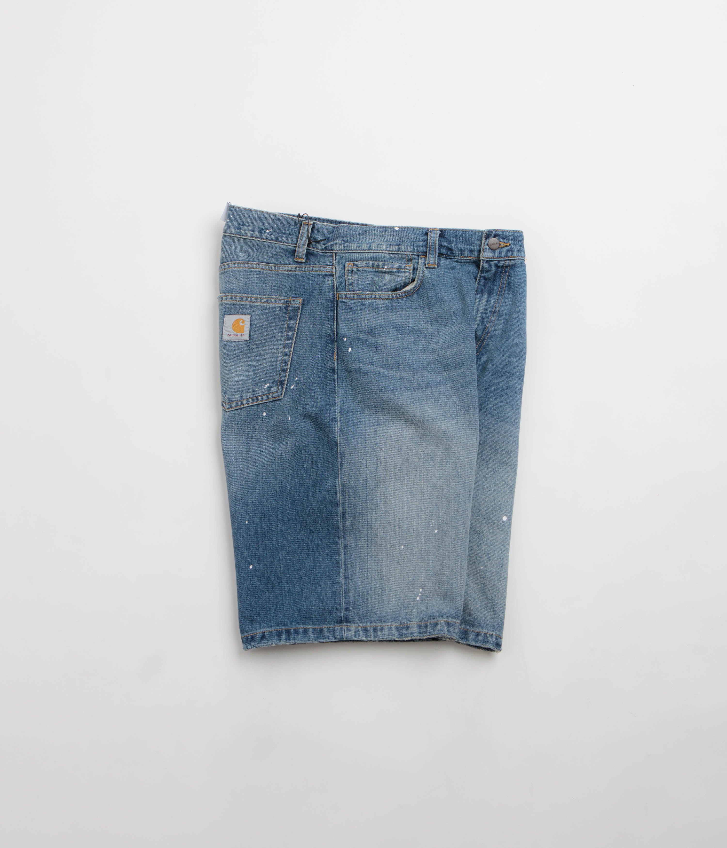 Carhartt Landon Shorts - Blue Destroy Wash / Splatter - Image 2