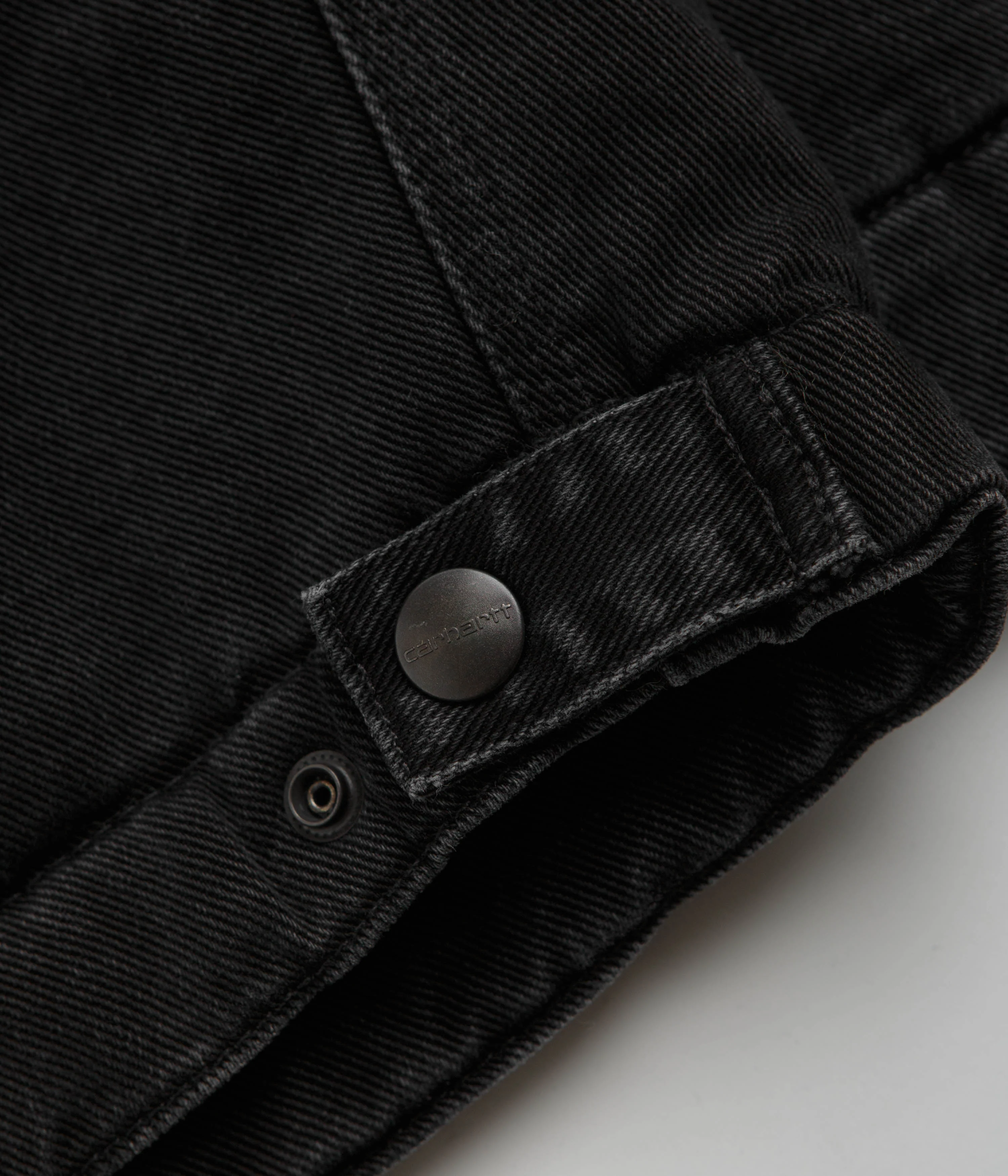Carhartt OG Detroit Jacket - Black / Black Stone Washed - Image 7