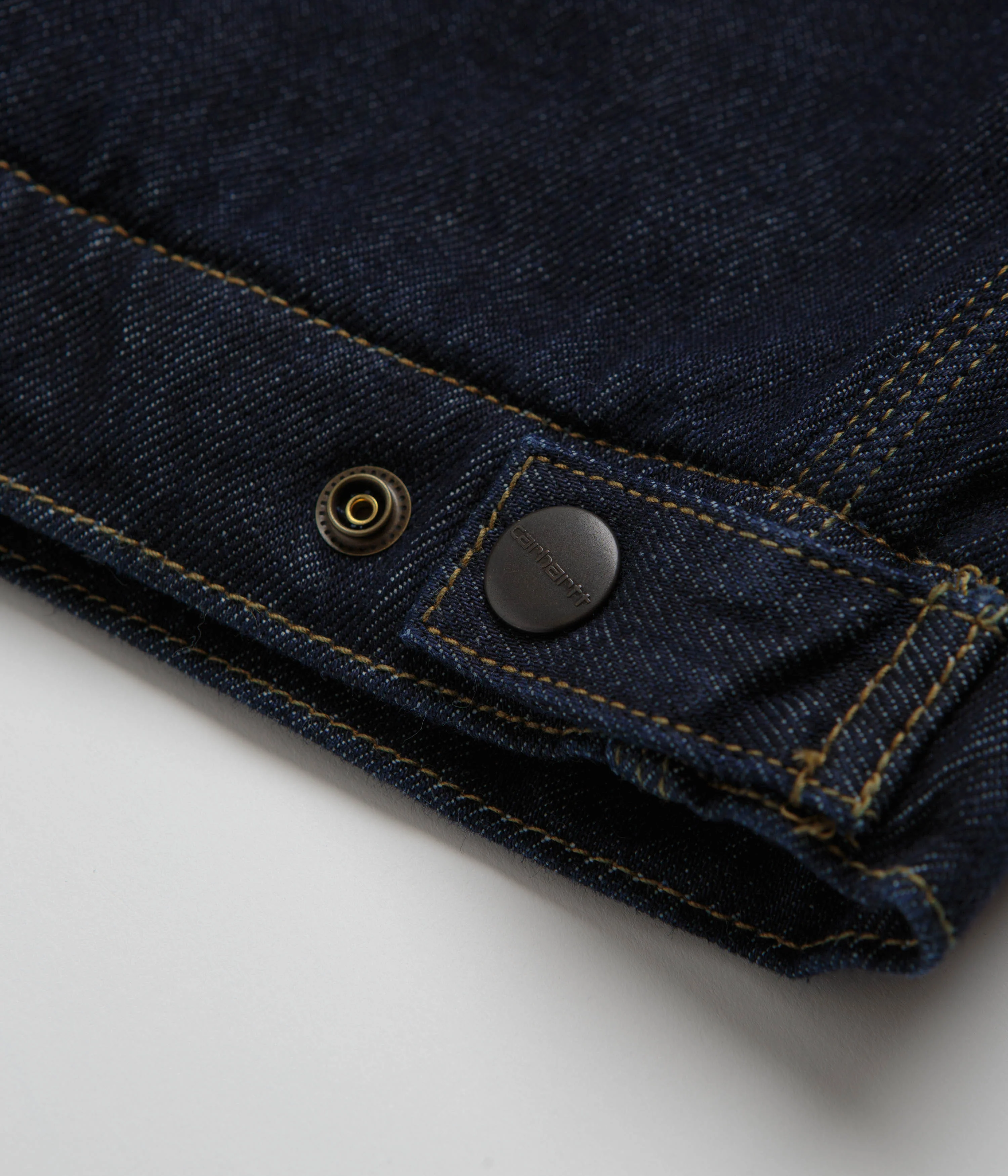 Carhartt OG Detroit Jacket - Blue / Black Rinsed - Image 6