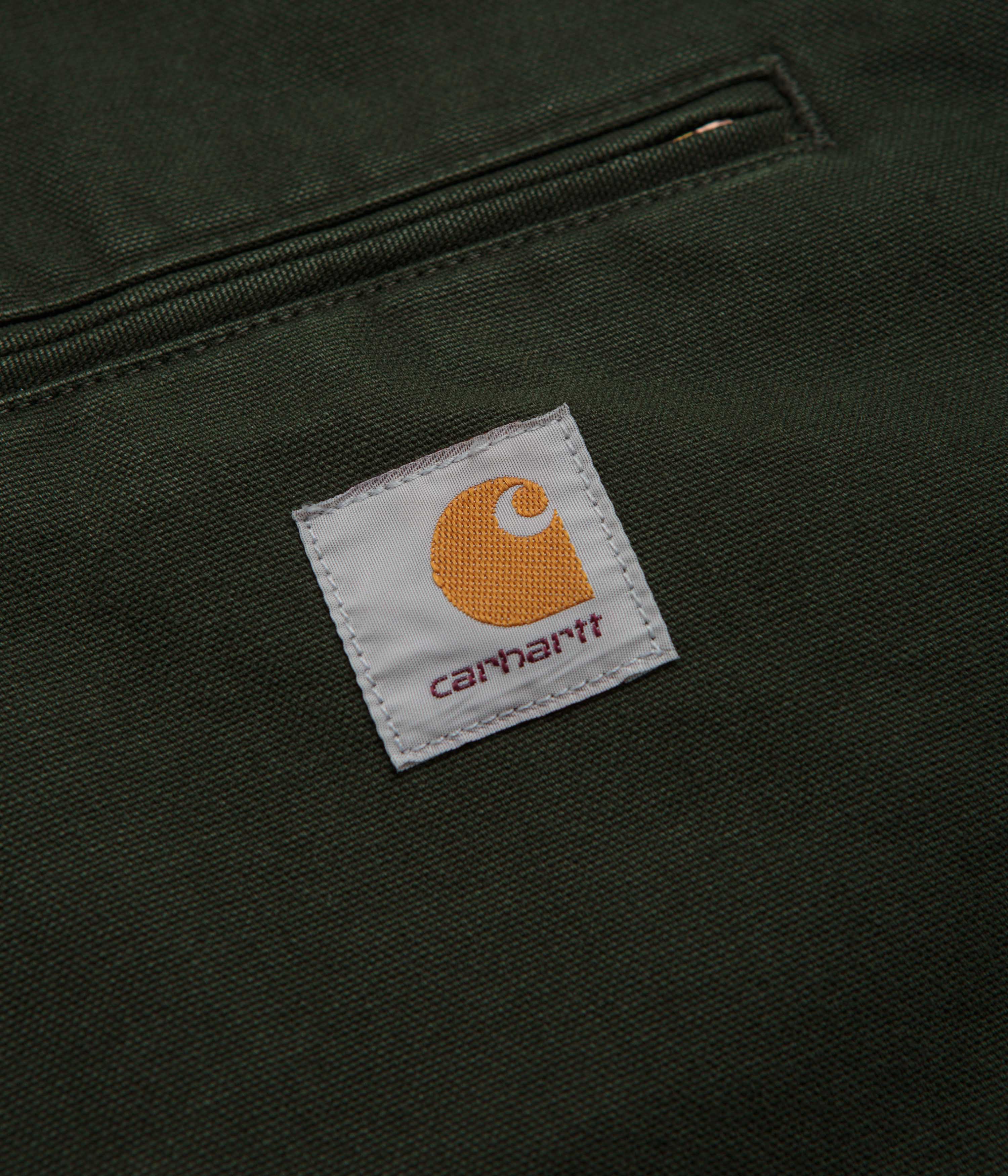 Carhartt OG Detroit Jacket - Olive / Black Stone Canvas - Image 6