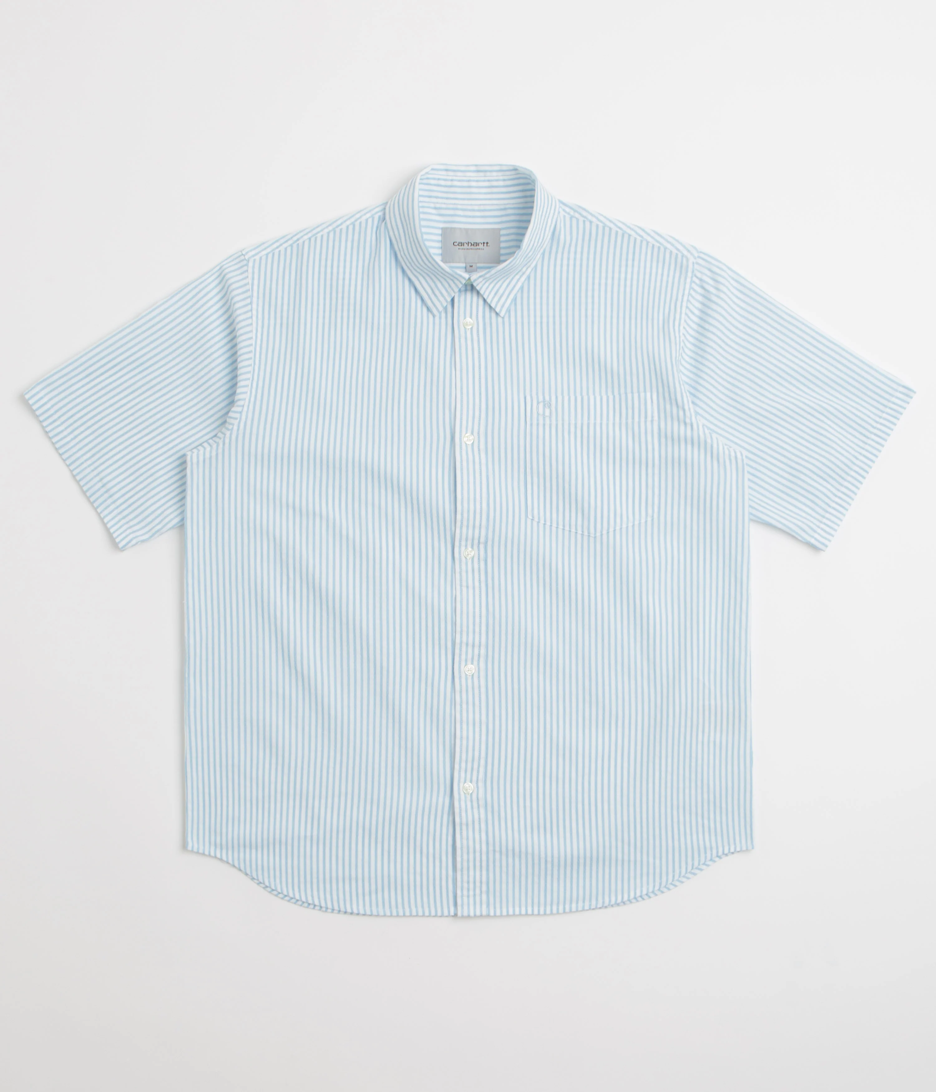 Carhartt Phelps Short Sleeve Shirt - Phelps Stripe / Bluebird