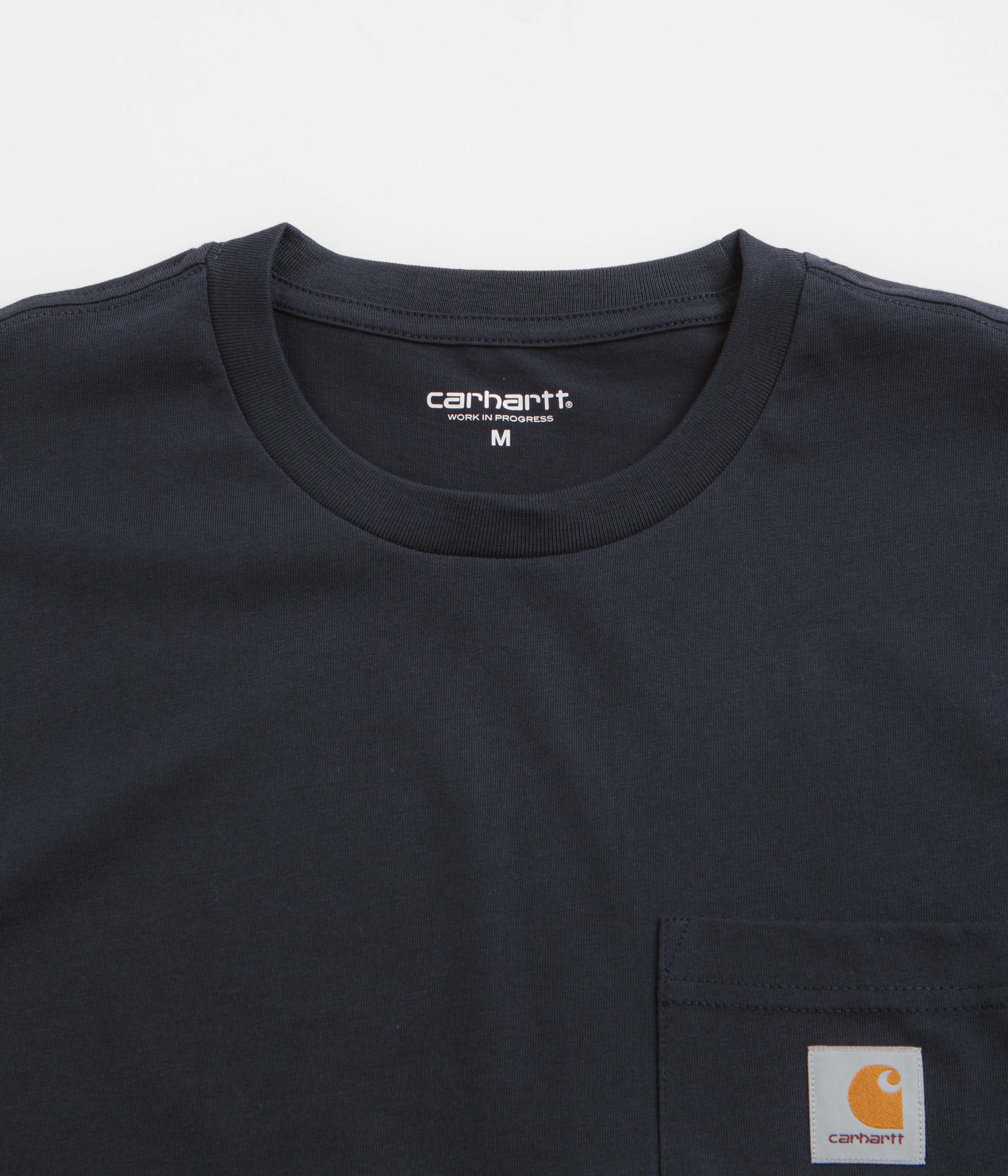 Carhartt Pocket T-Shirt - Dark Navy - Image 2